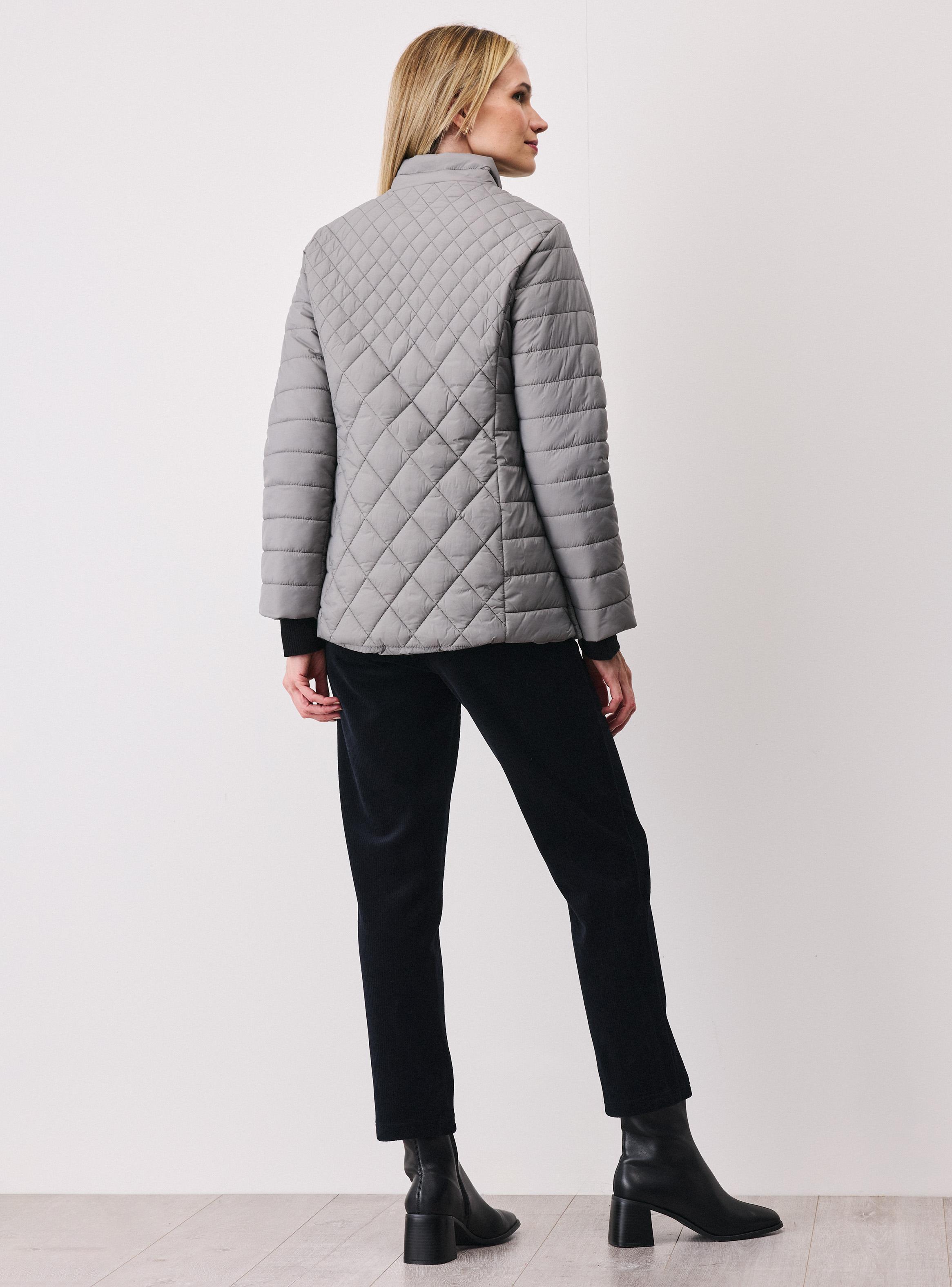 Parka Quilt Diamante Largo a la Cadera-5