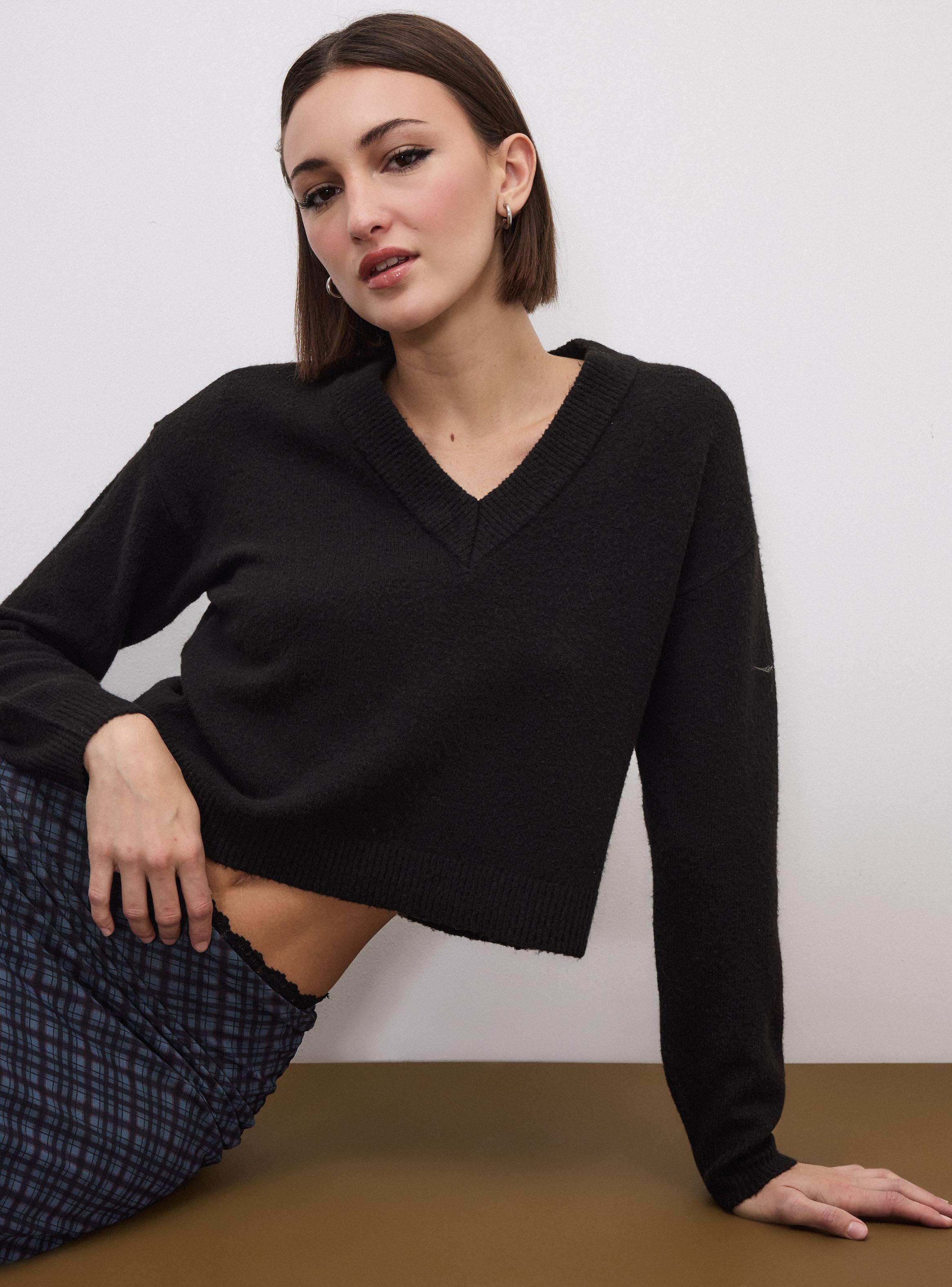 Sweater Cuello V Melange-2