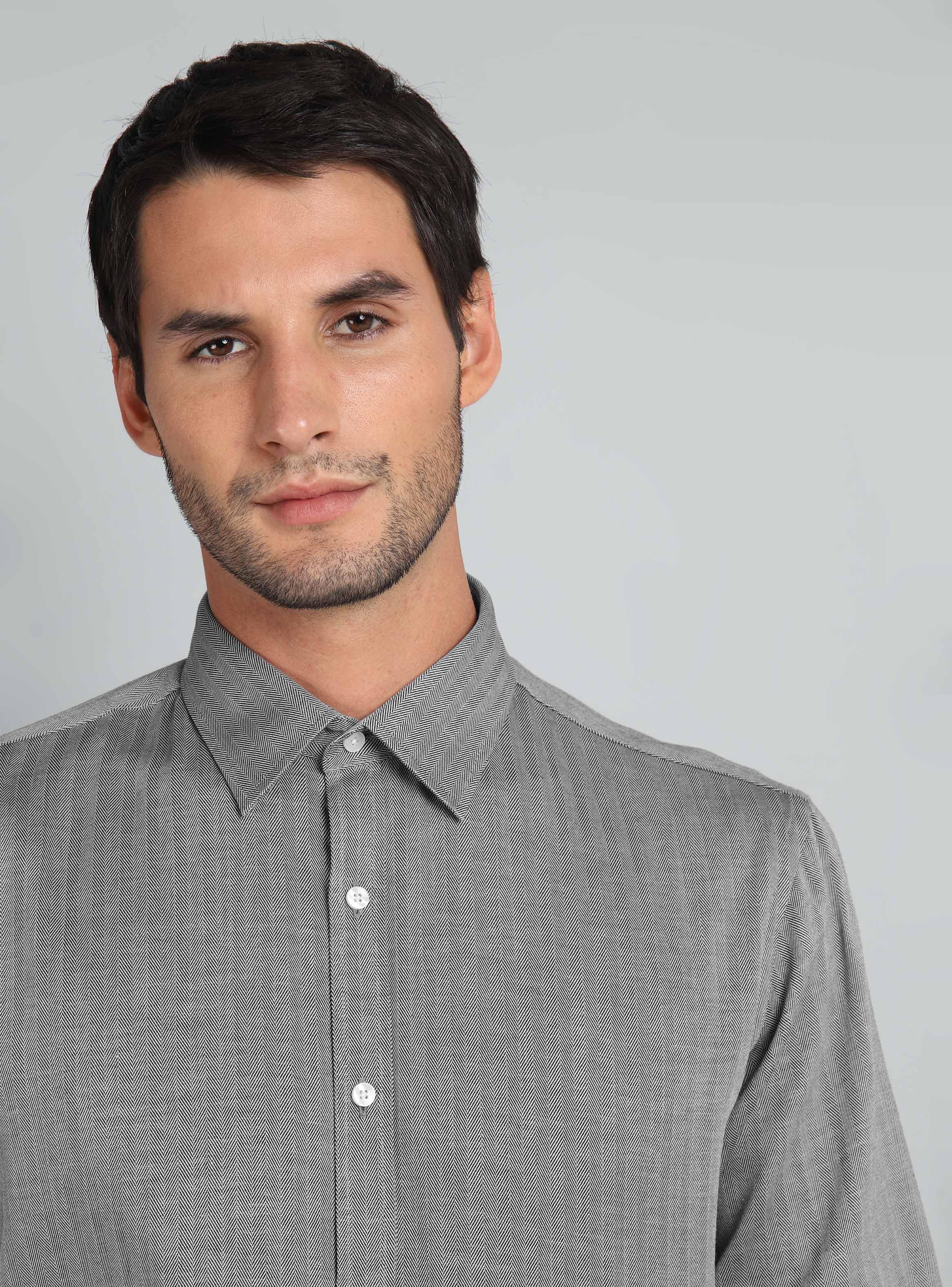 Camisa de Vestir Lisa-2