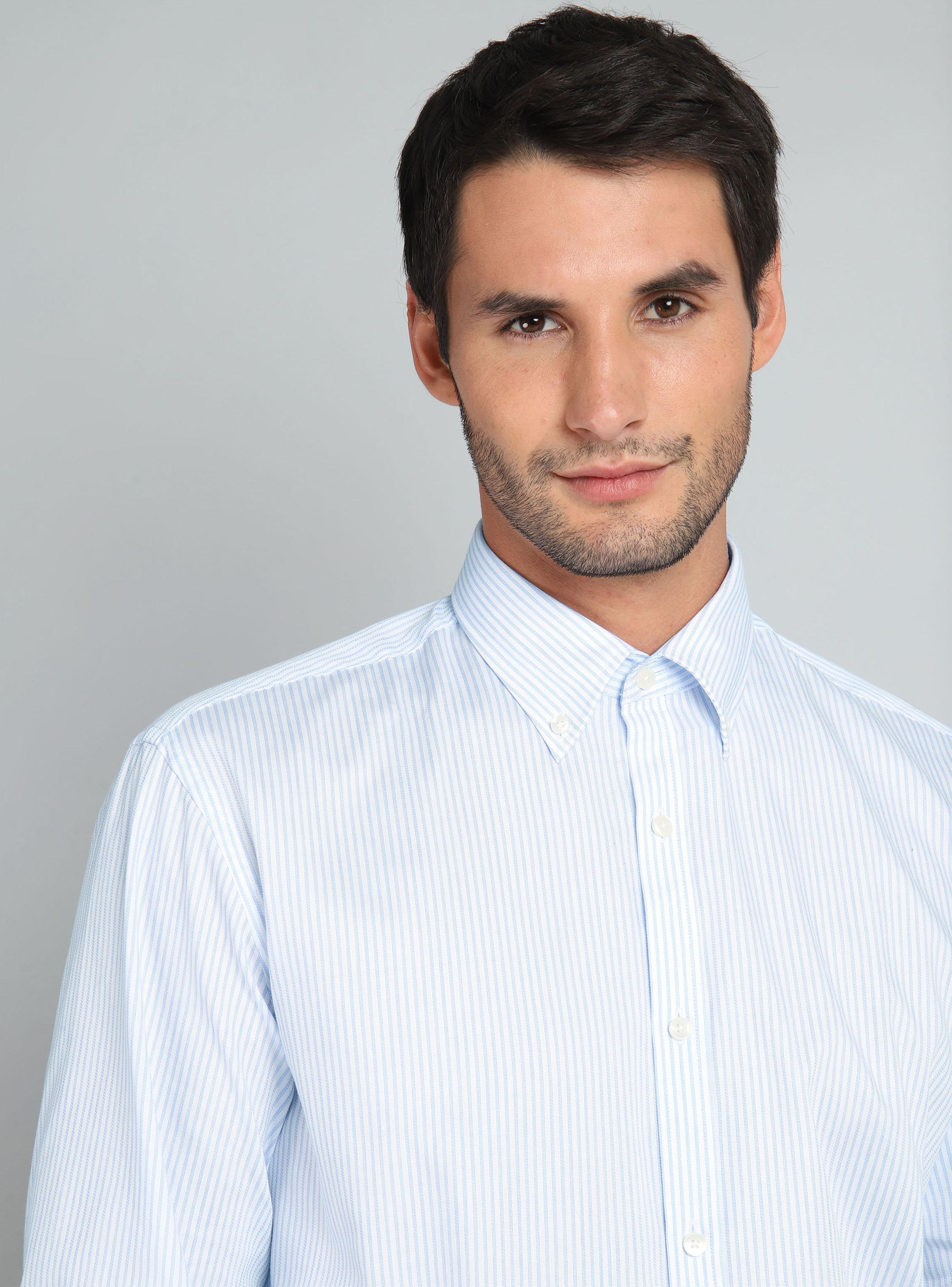 Camisa Formal Manga Larga Lisa-2