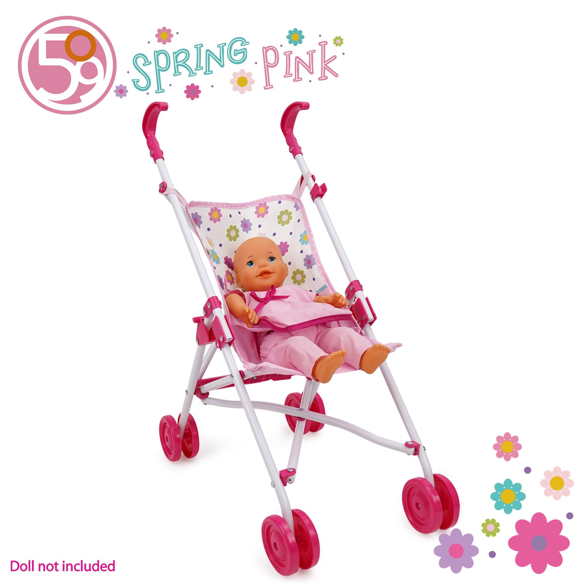 Coche de Muñecas Paraguas Spring Pink-3
