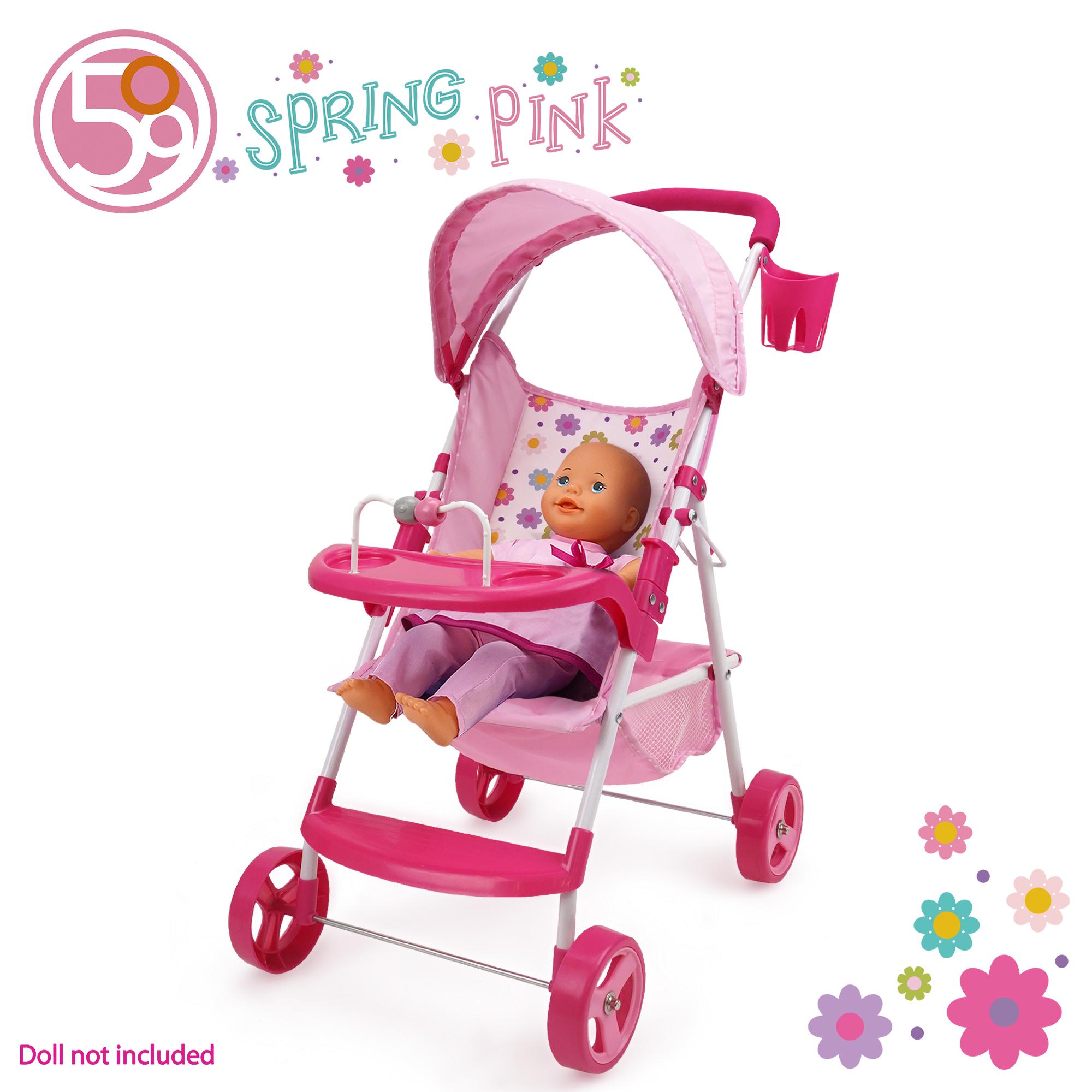 Coche de Muñecas Stroller Spring Pink-4