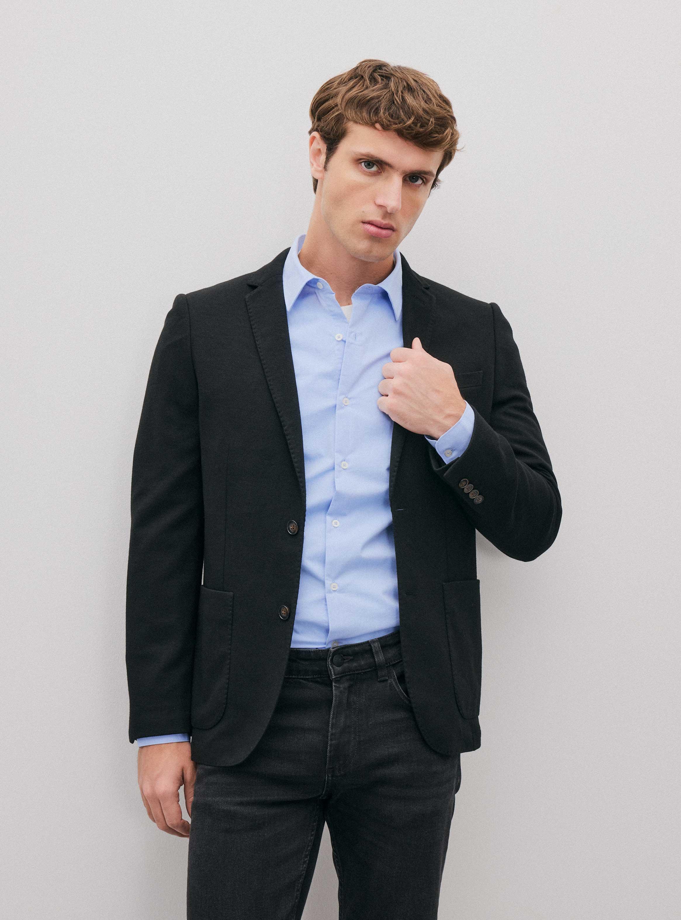 Blazer Blazer Liso Básico-0