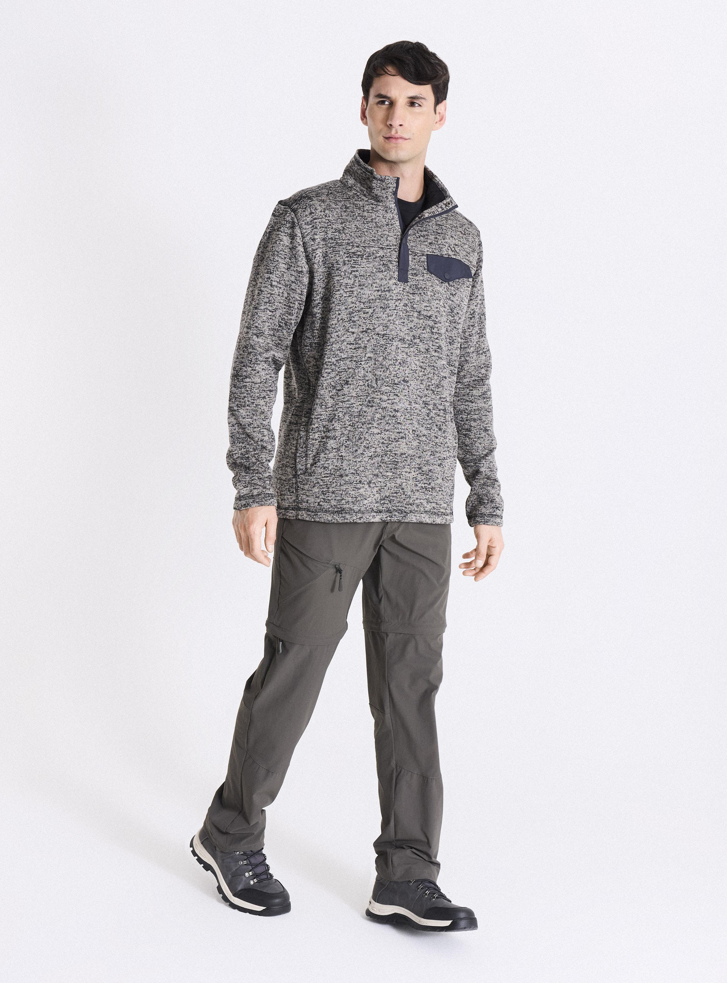 Polar Look Tejido Cuello con Botones Tipo Snap-4