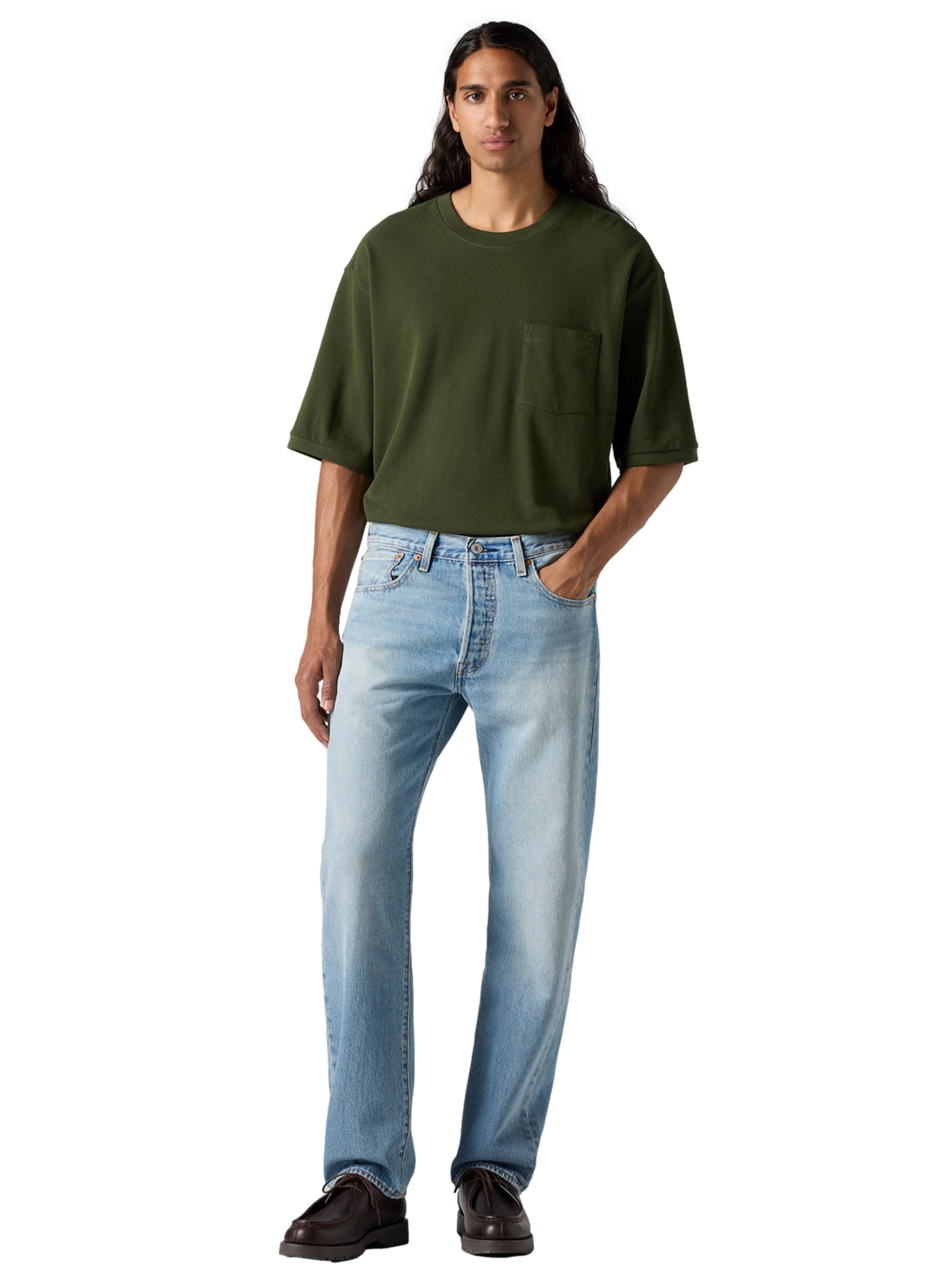 Jeans 501 Original Fit Straight Fit Tiro Medio-3