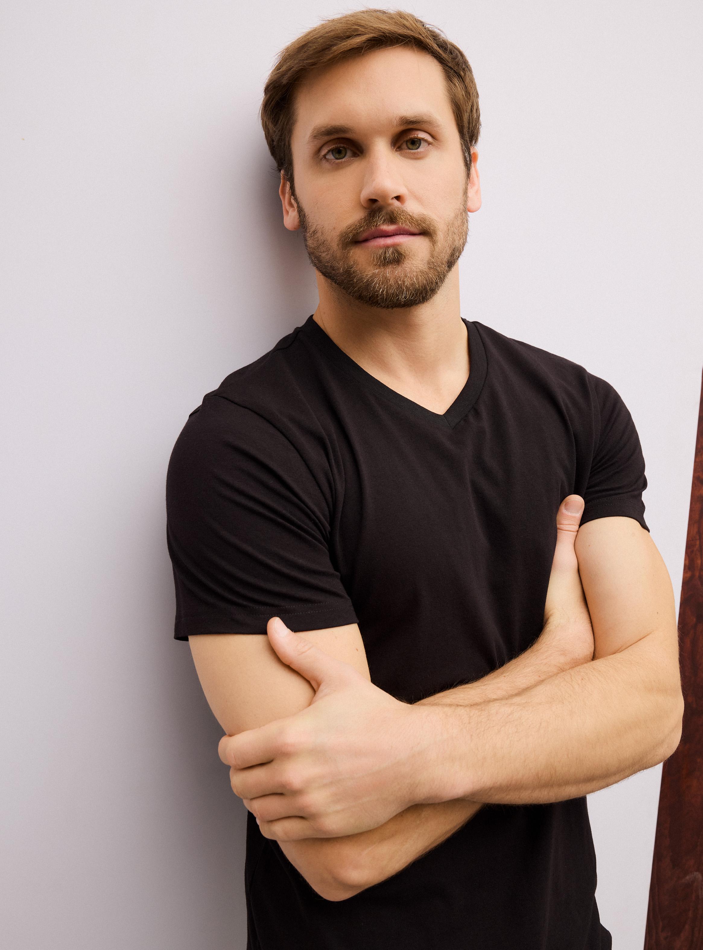 Polera V-Neck Algodon Elastano-2