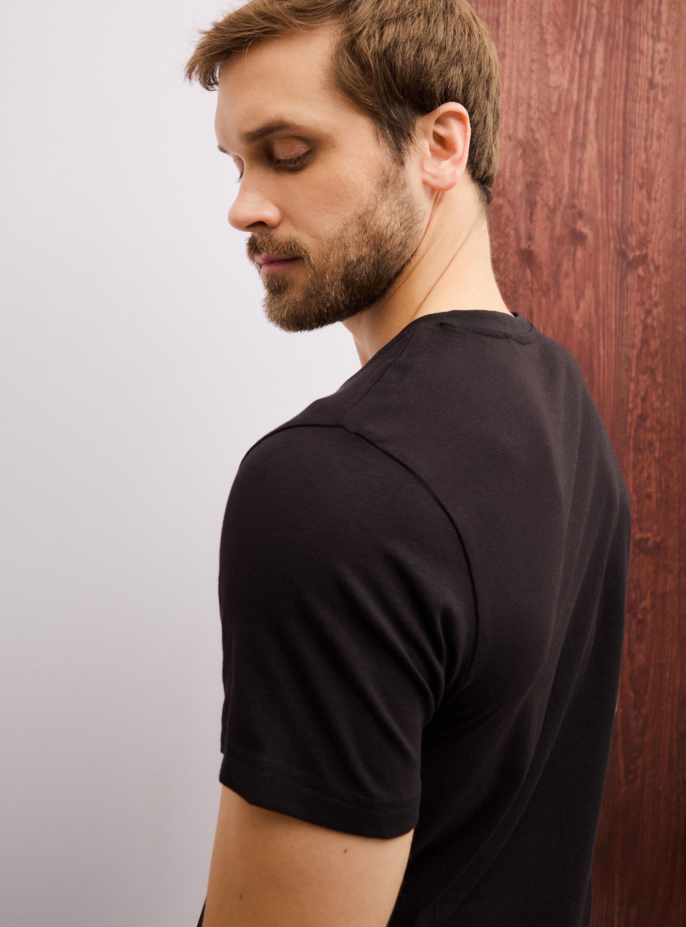 Polera V-Neck Algodon Elastano-3