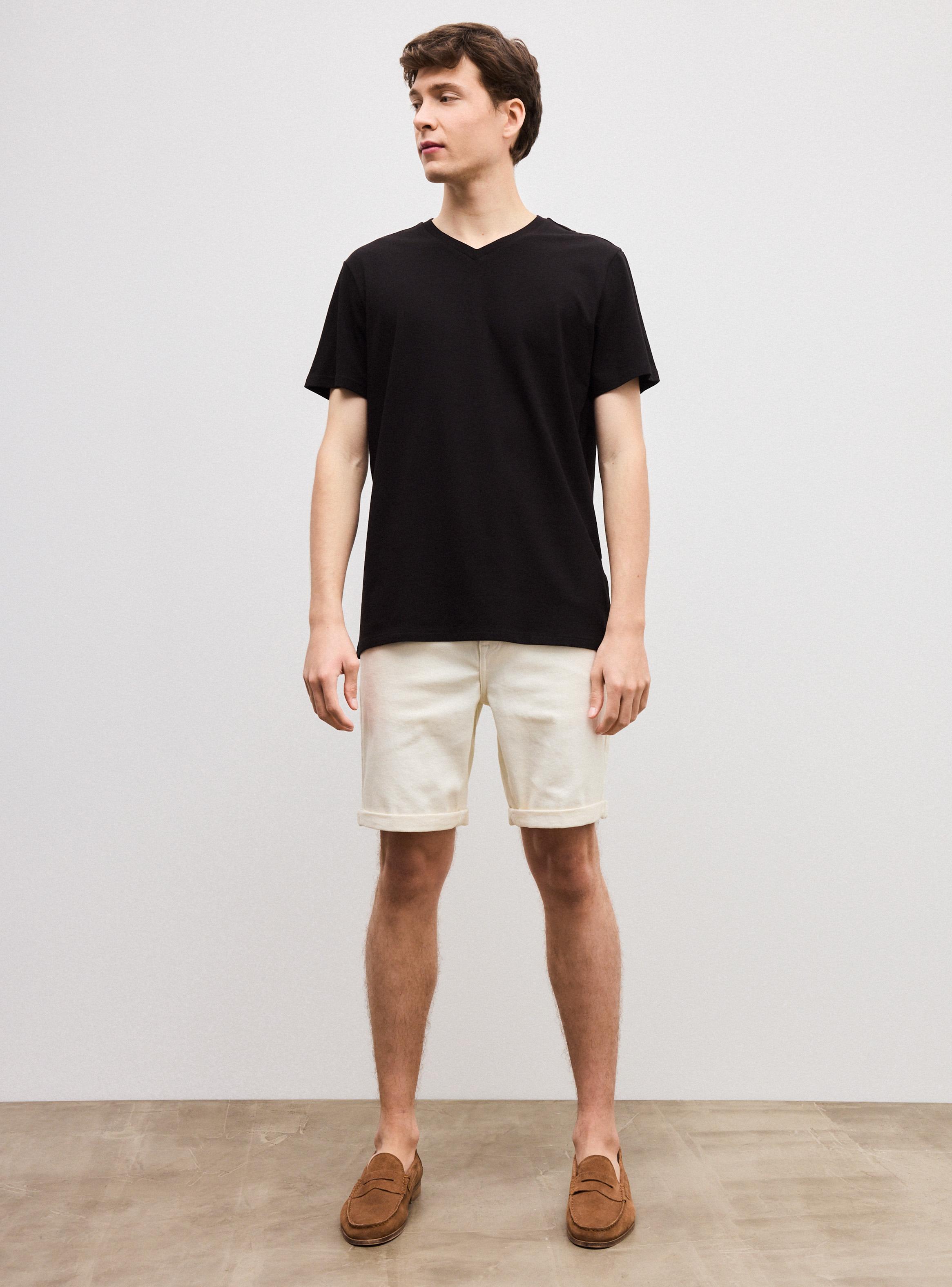 Polera V-Neck Algodon Elastano-4