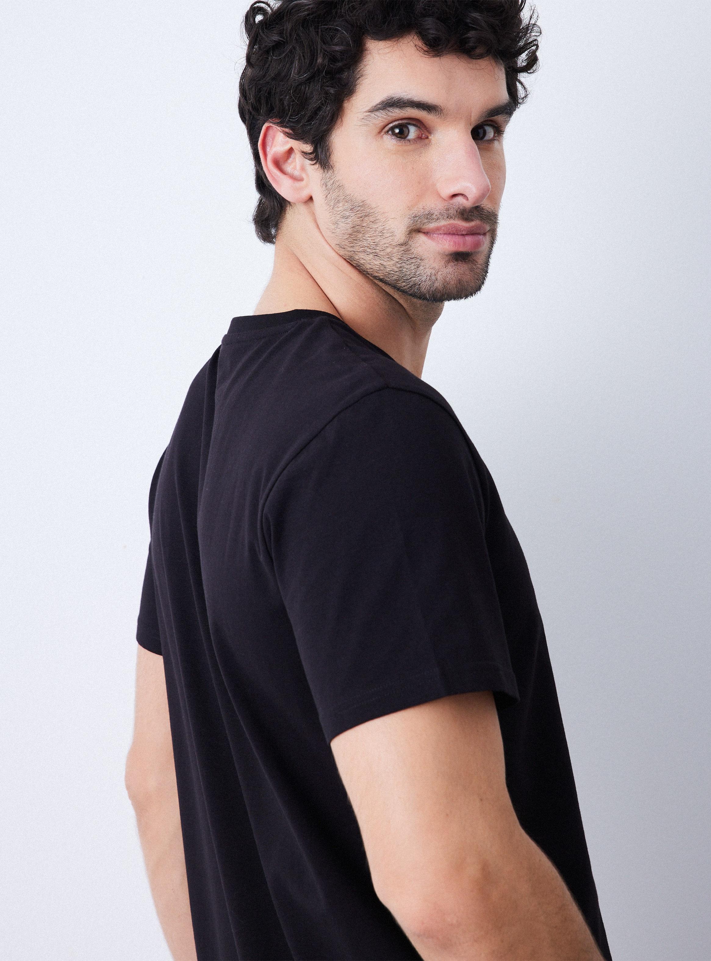 Polera V-Neck Algodon Elastano-3