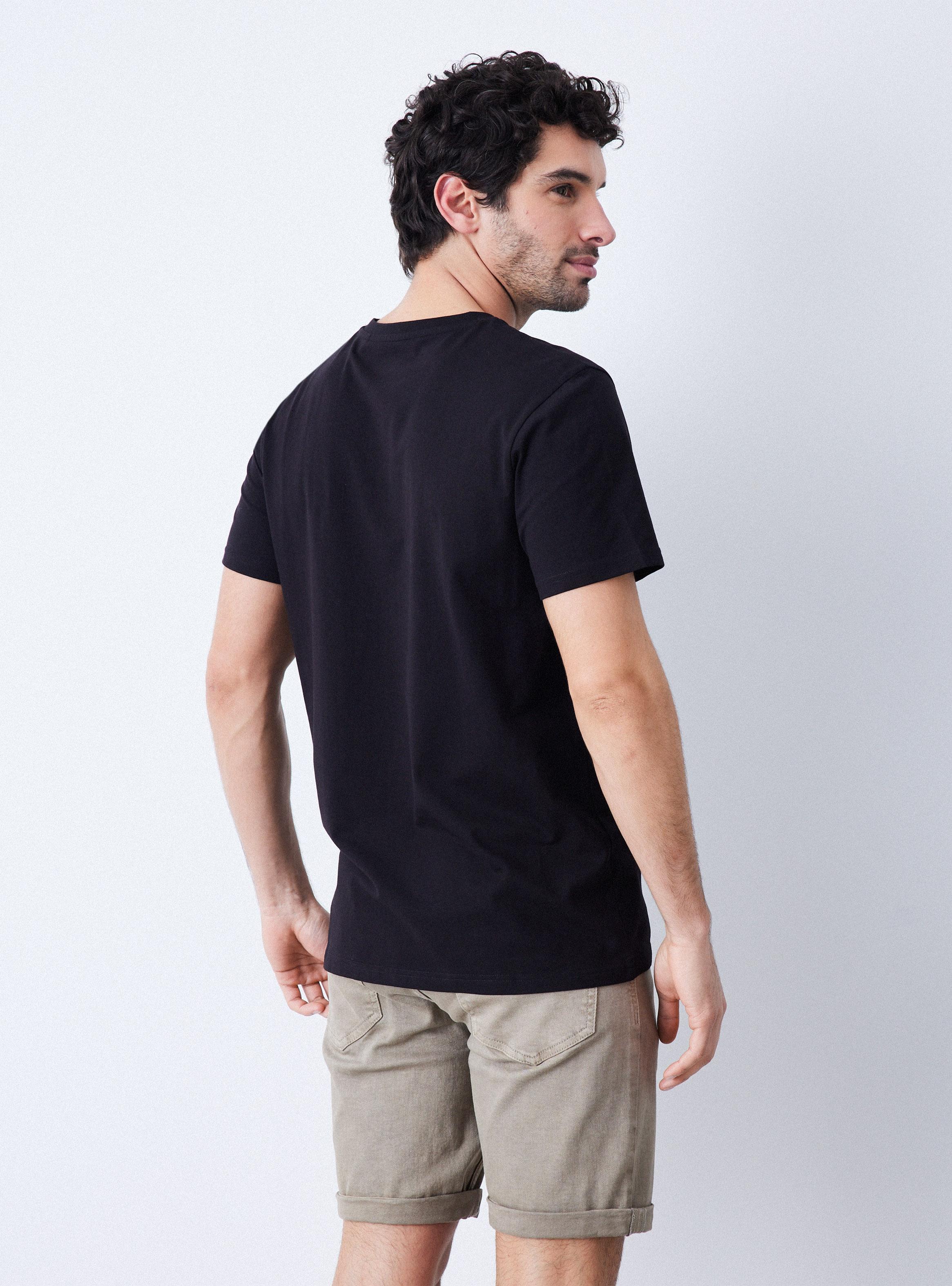 Polera V-Neck Algodon Elastano-1