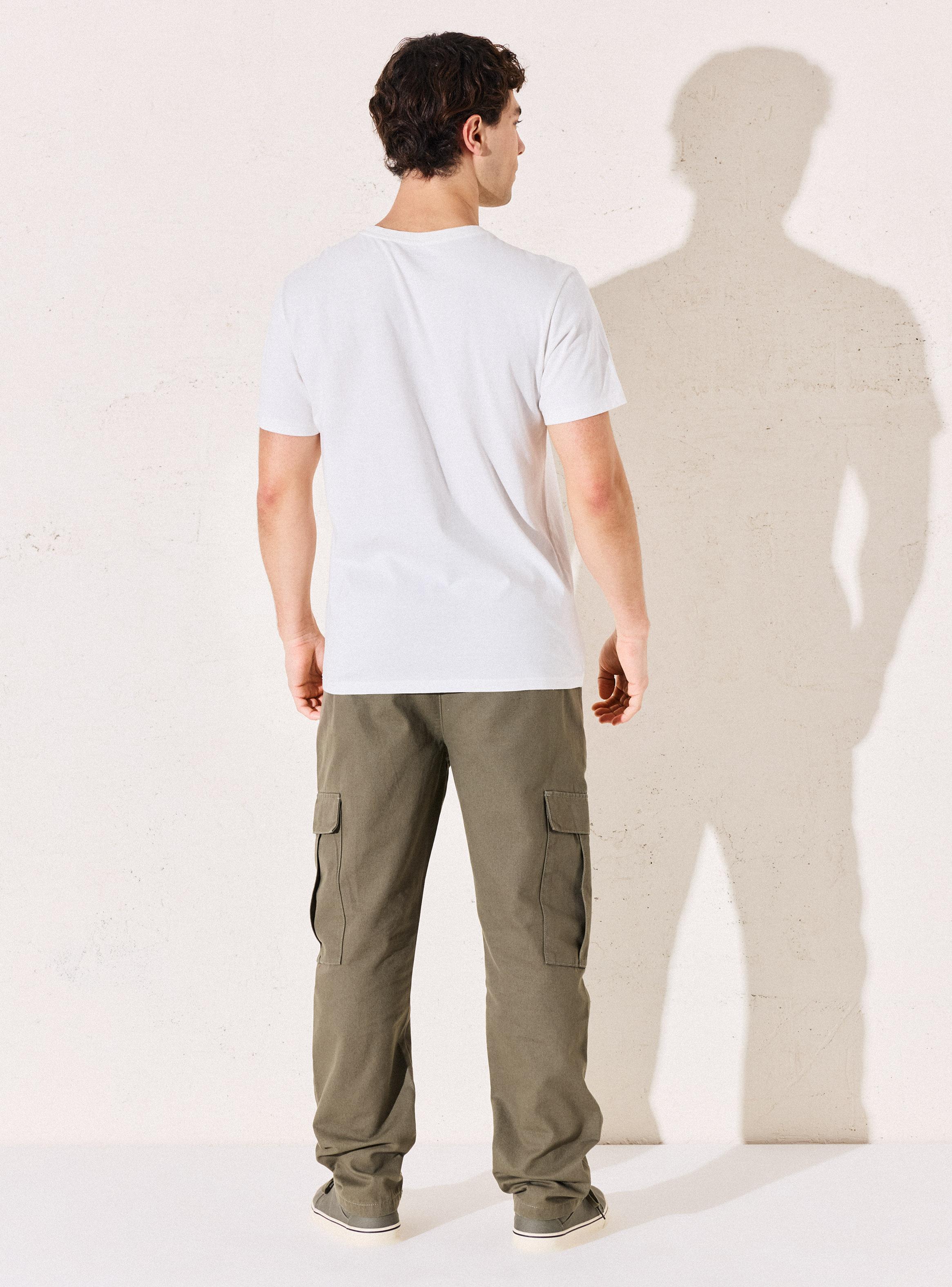 Pantalón con Bolsillo Cargo Fit Relajado-5
