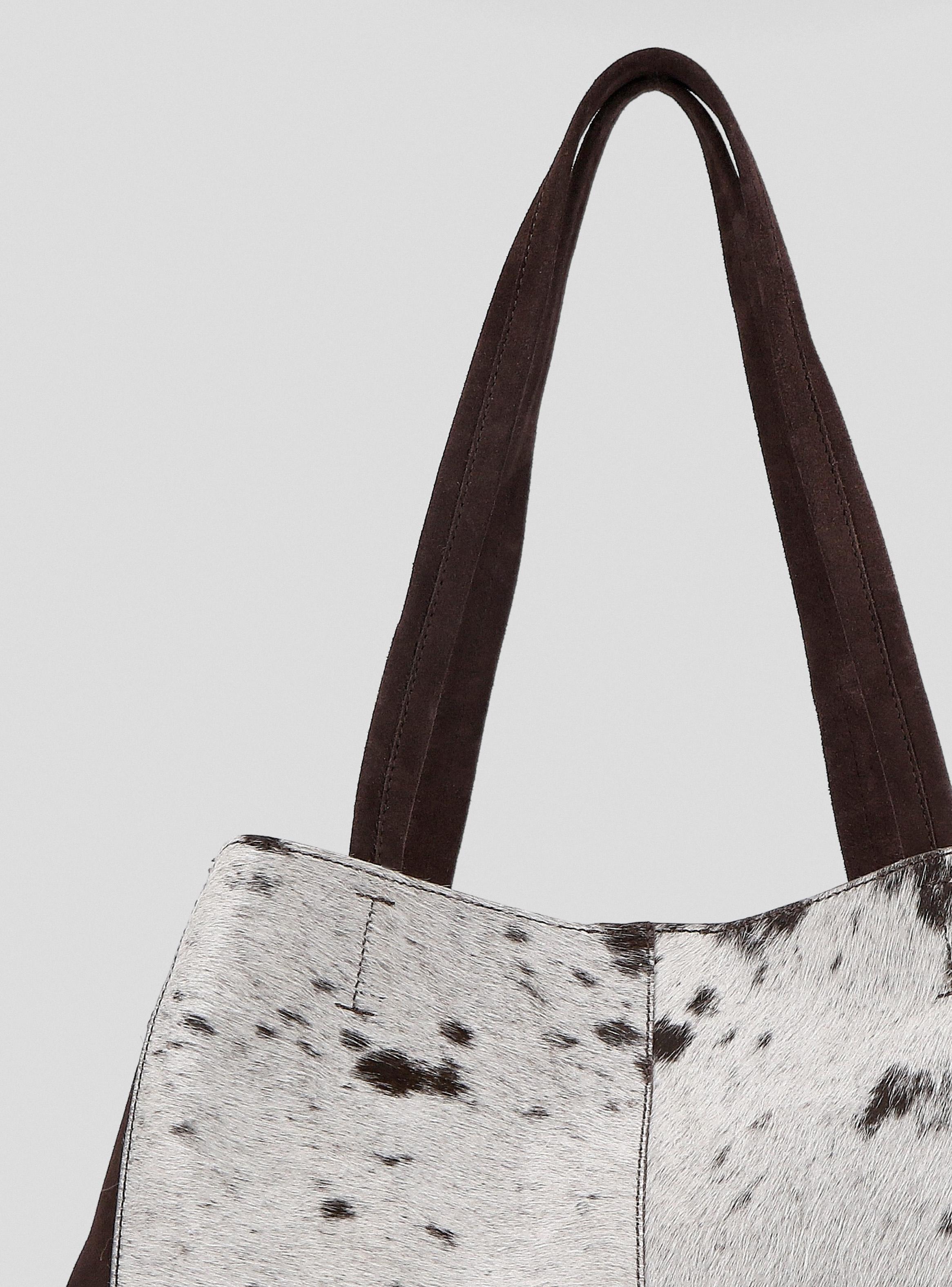 Cartera Totebag Cuero Textura Piel Vaca C del Pilar-6