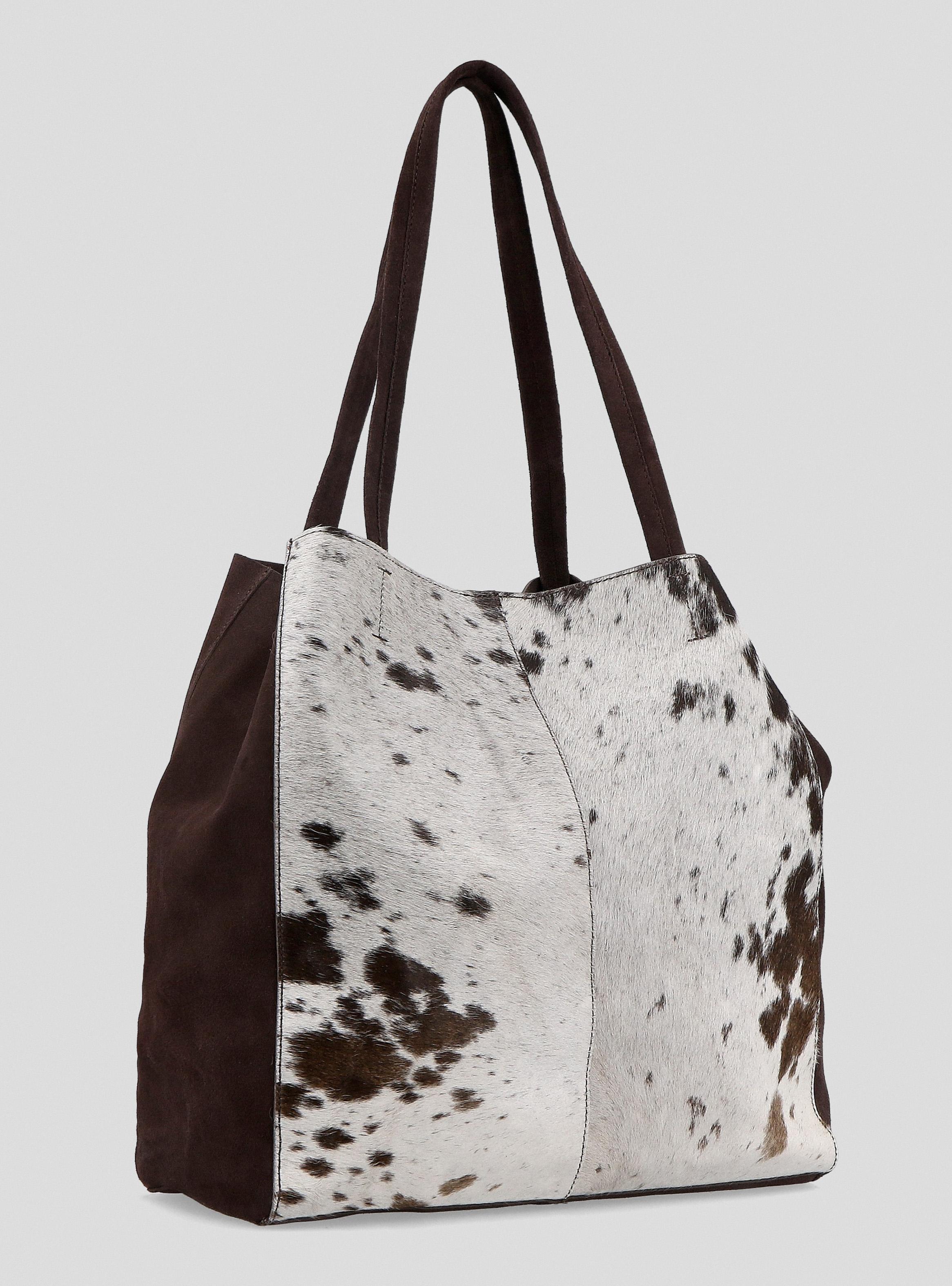 Cartera Totebag Cuero Textura Piel Vaca C del Pilar-3