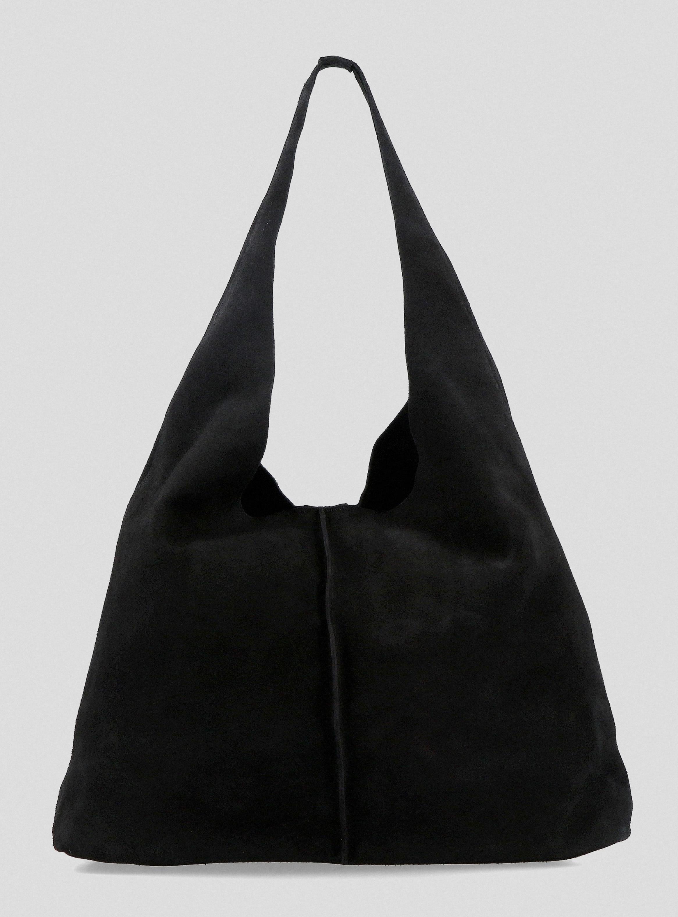 Cartera Hobo Bag Gamuza Negro C del Pilar-4
