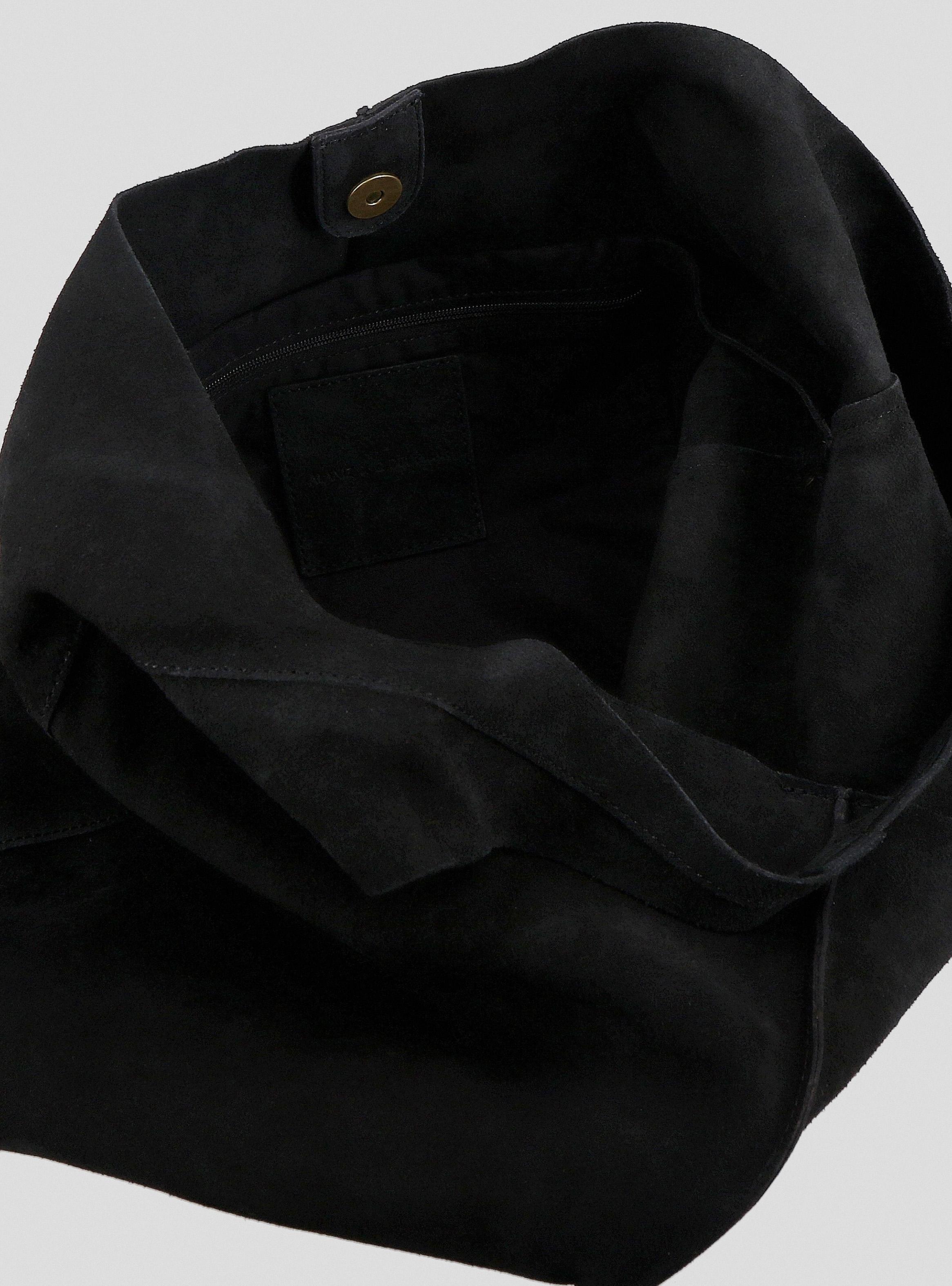 Cartera Hobo Bag Gamuza Negro C del Pilar-5