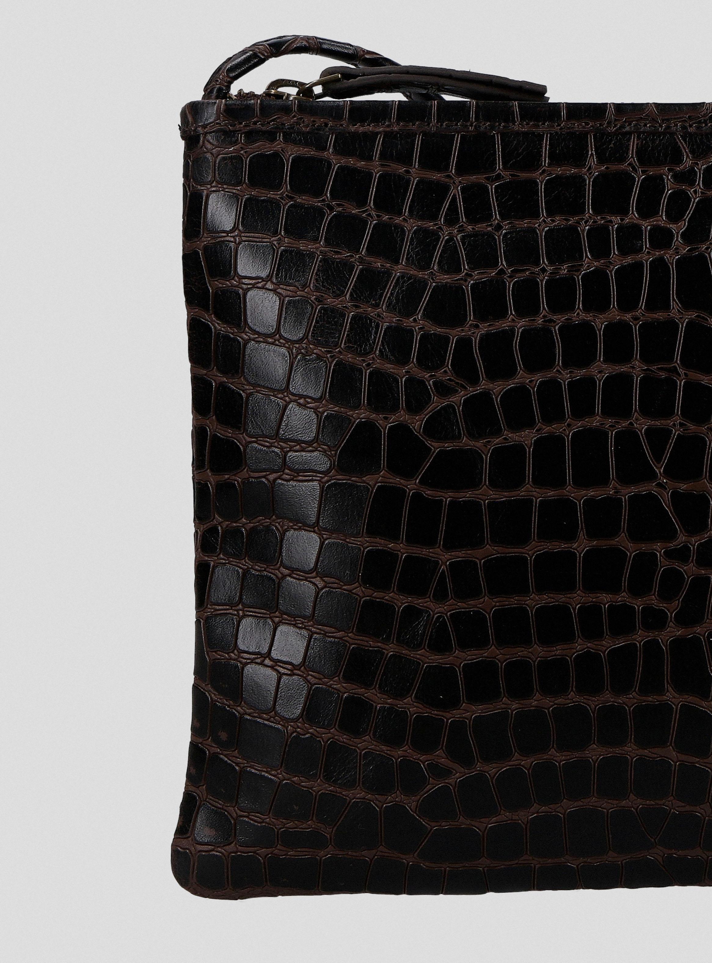 Cartera Crossbody Cuero Croco C del Pilar-4