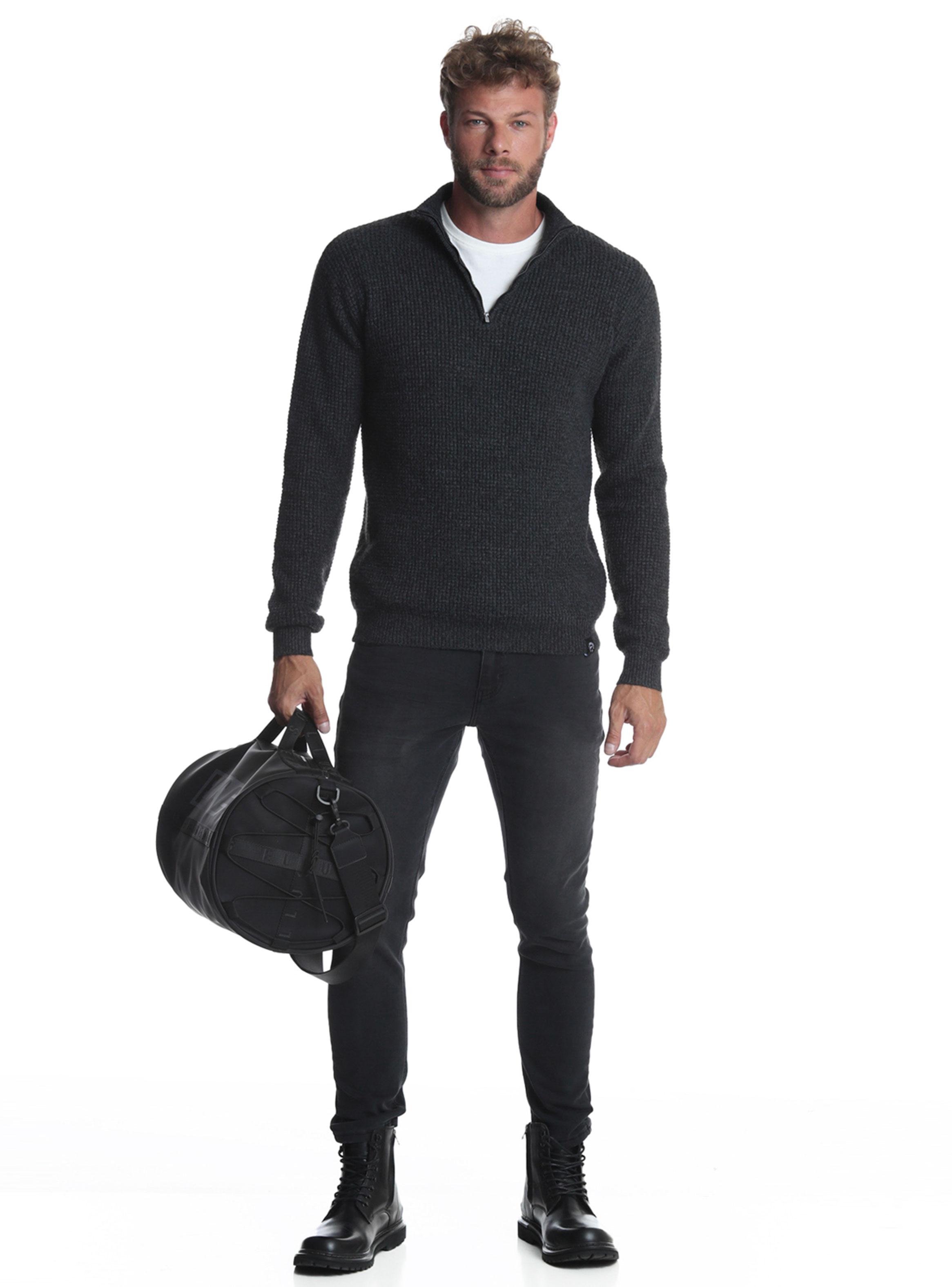 Sweater Tejido Regular Half Zip-3