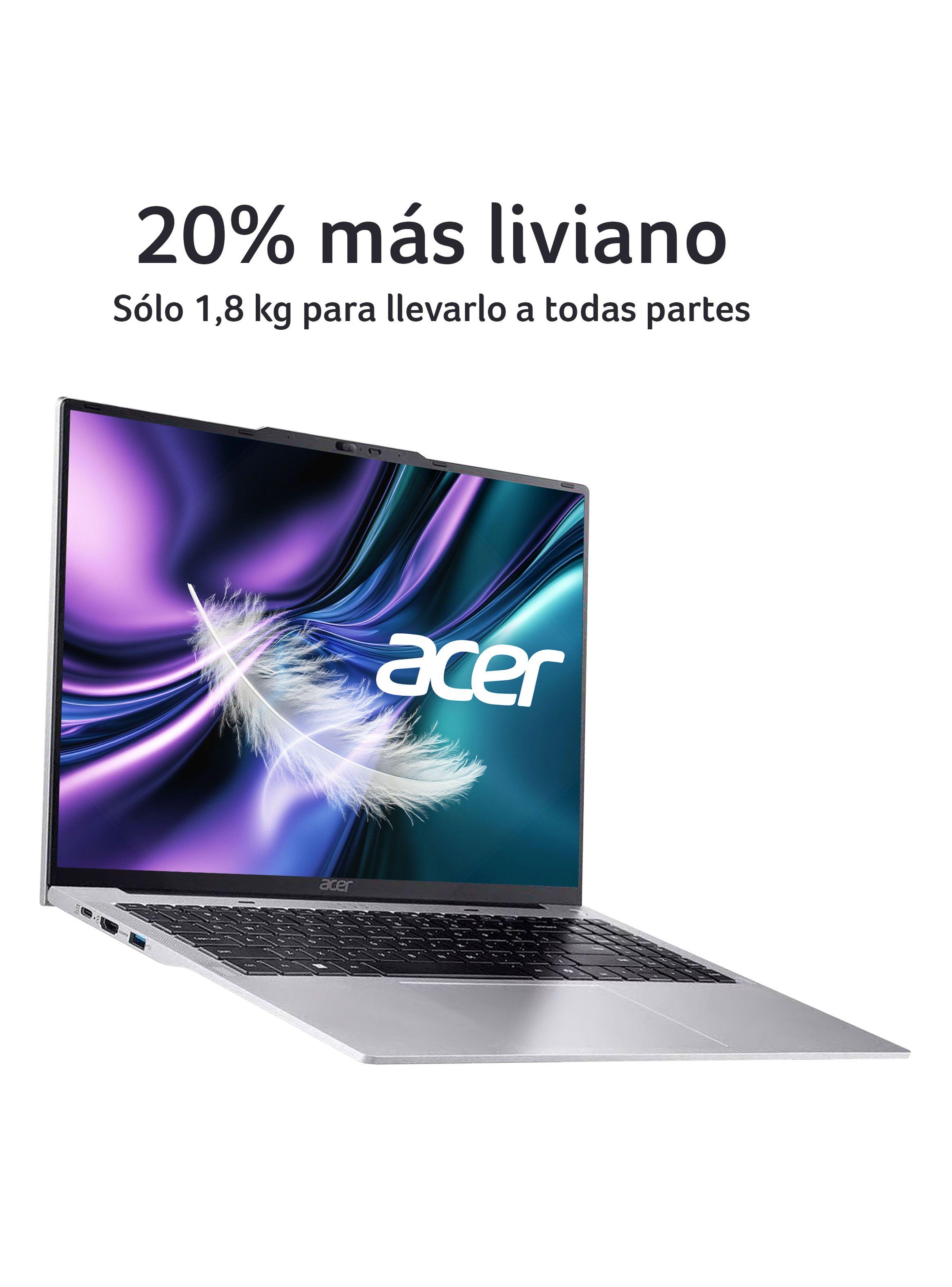 Notebook Aspire Lite AL16-52P-589Y-1 Intel Core i5 10 Núcleos 16GB RAM 512GB SSD 16" WUXGA-2