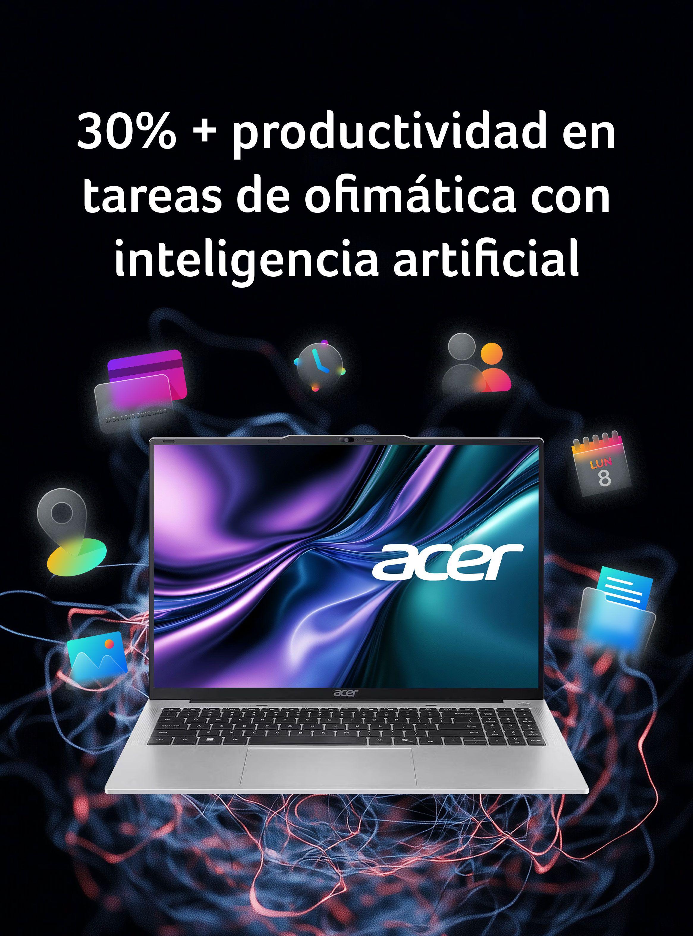 Notebook Aspire Lite AL16-52P-589Y-1 Intel Core i5 10 Núcleos 16GB RAM 512GB SSD 16" WUXGA-8