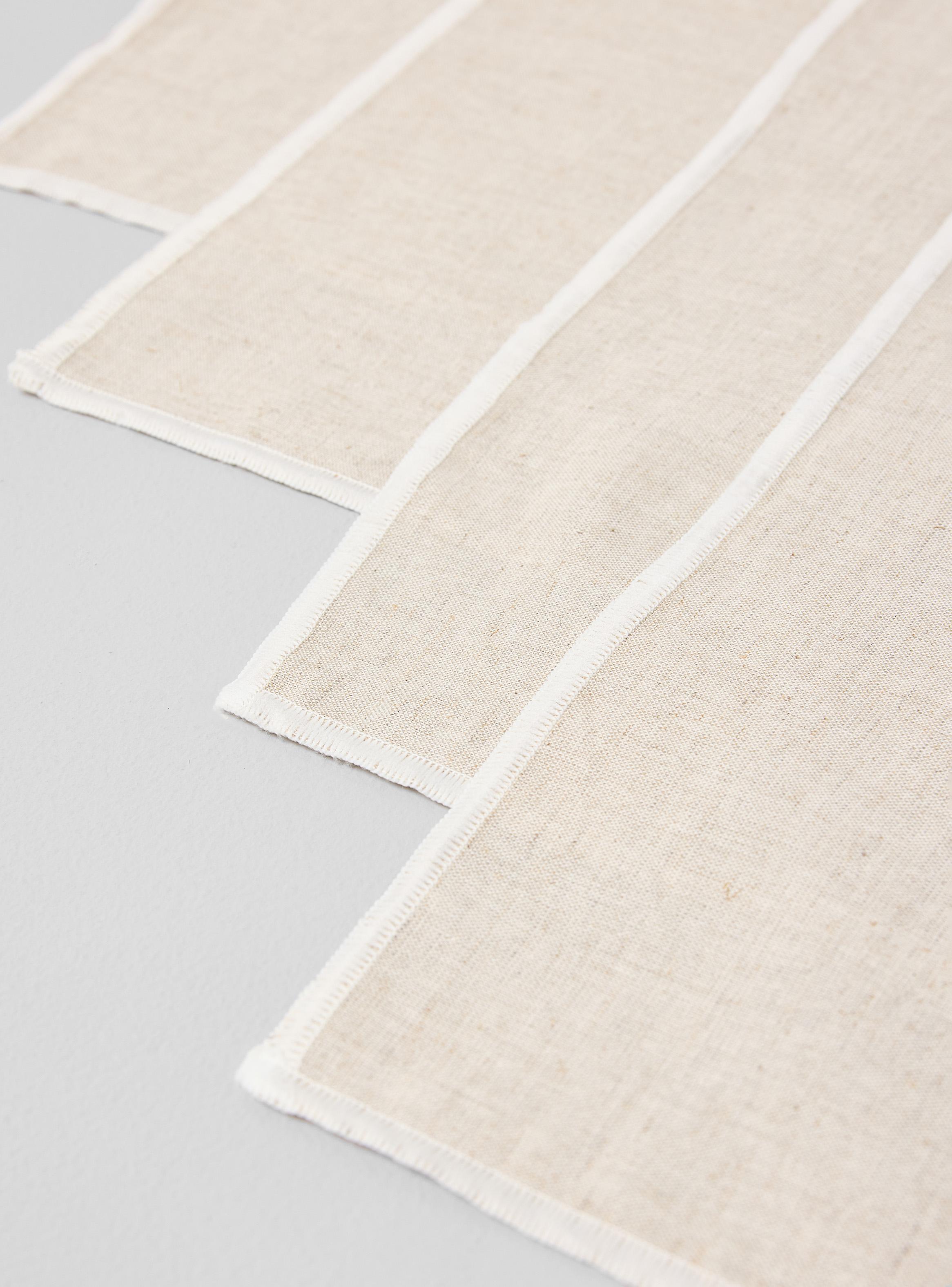 Set 4 Servilletas 45x45 cm Lino Algodón-2