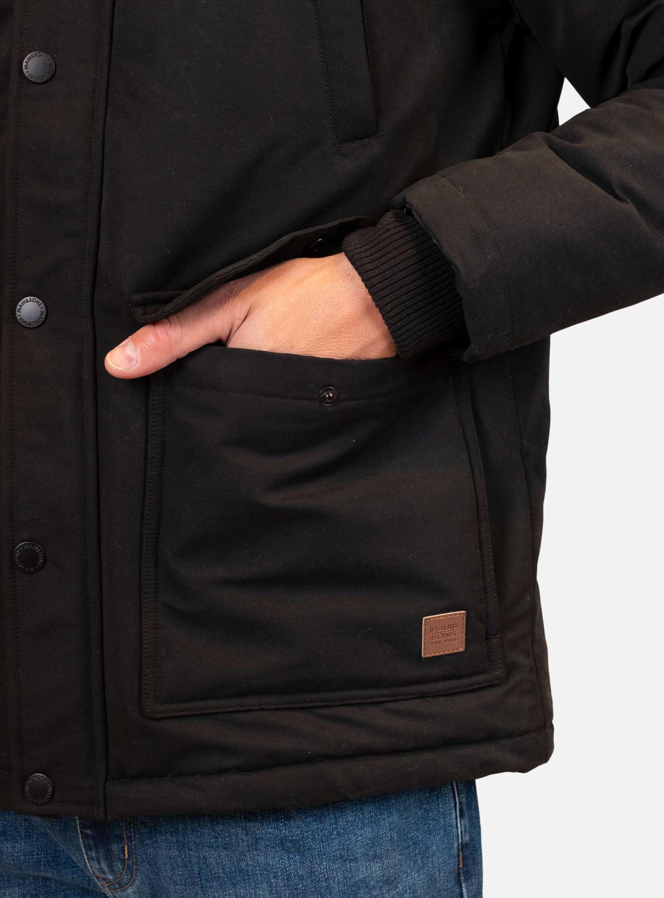 Chaqueta Larga Cuello Alto-3