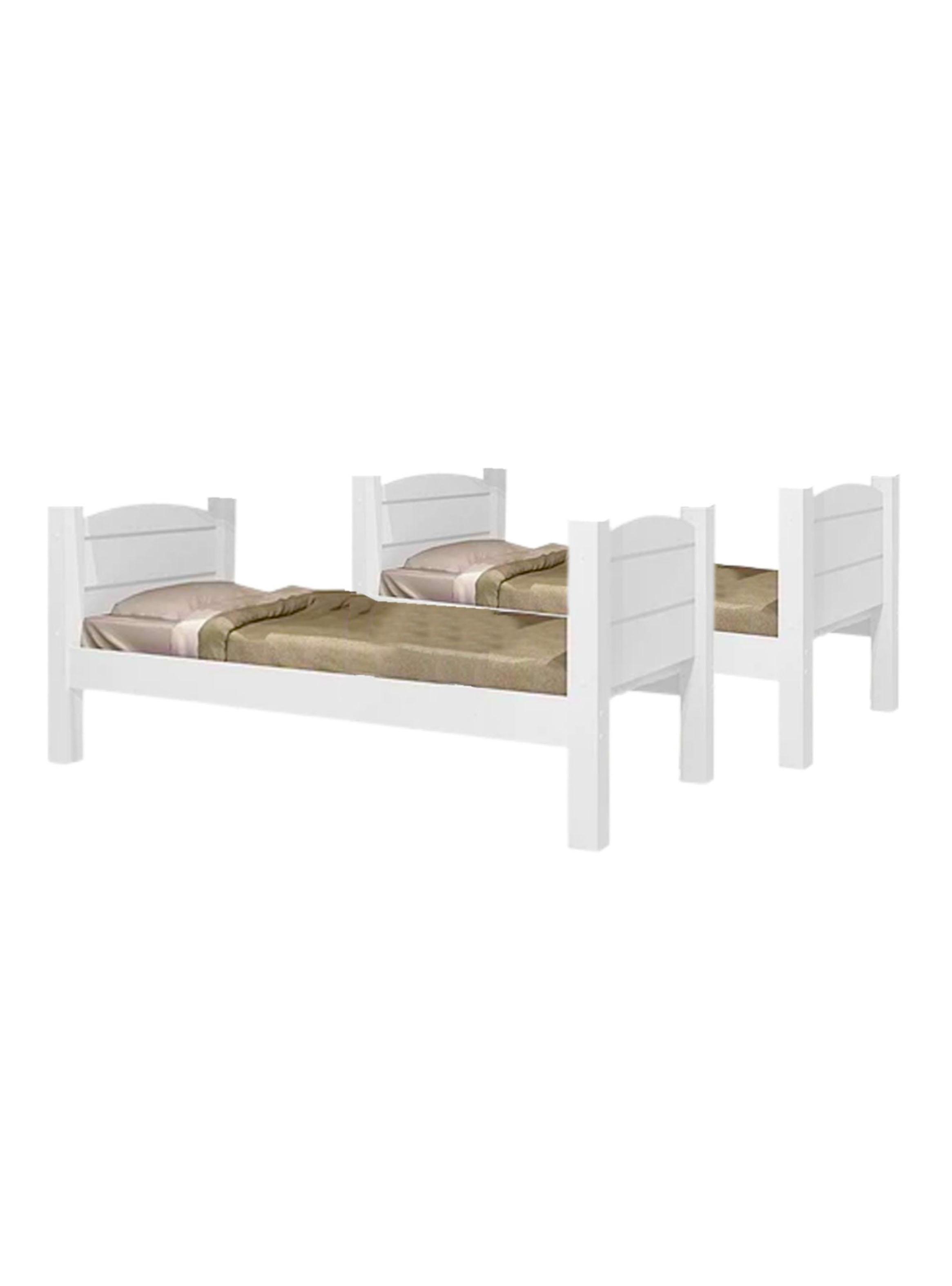 Camarote Litera Desmontable Liliane 1 Plaza-Blanco MDF 160 kg-3