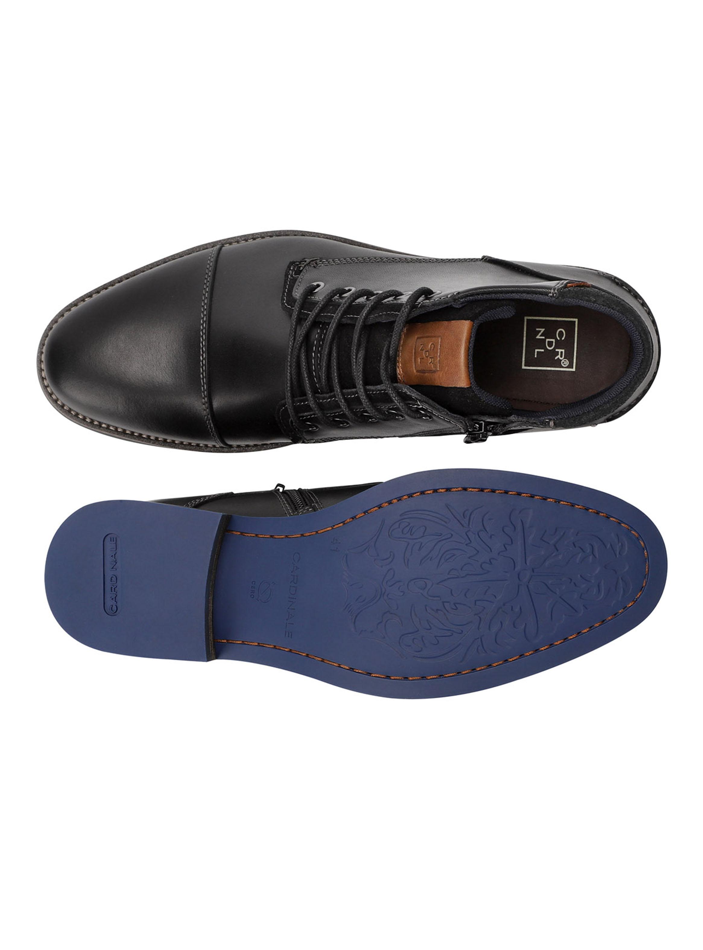 Botín Cuero Denizen608N con Cierre al Costado Hombre-4