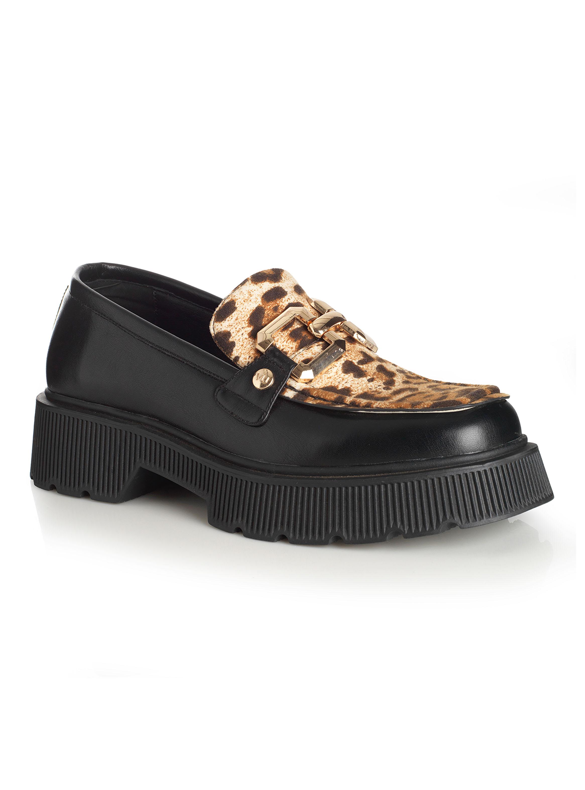 Mocasín Detalle Animal Print Mujer-1