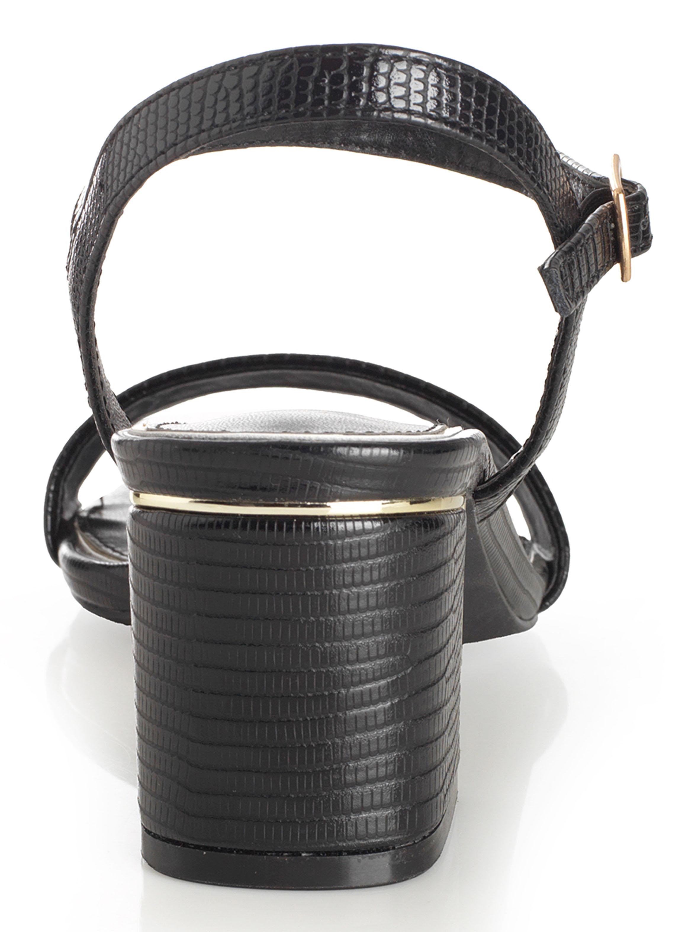 Sandalia Hebilla y Taco Cuadrado Mujer-3