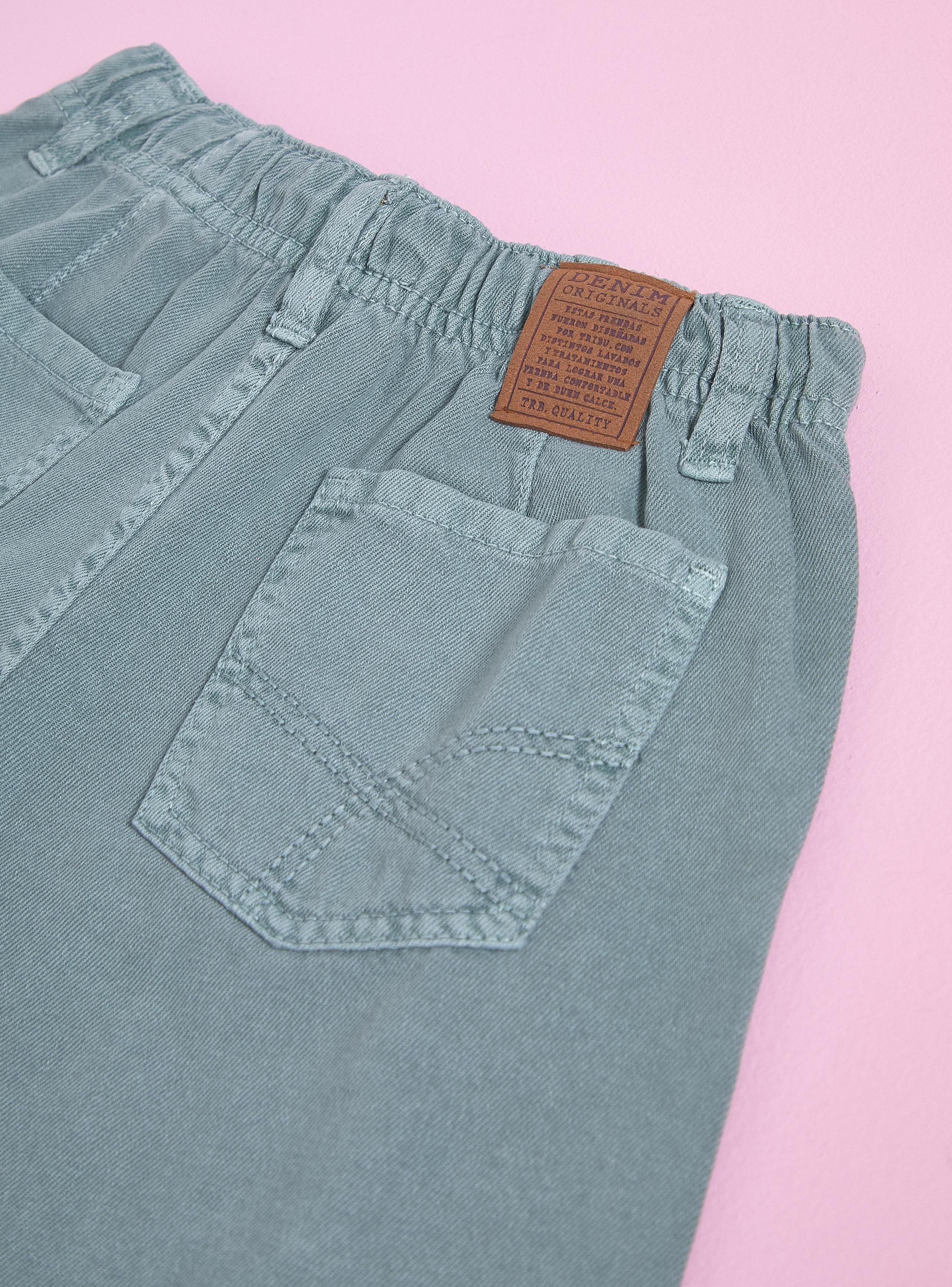 Jeans Color Cintura Elástica-2