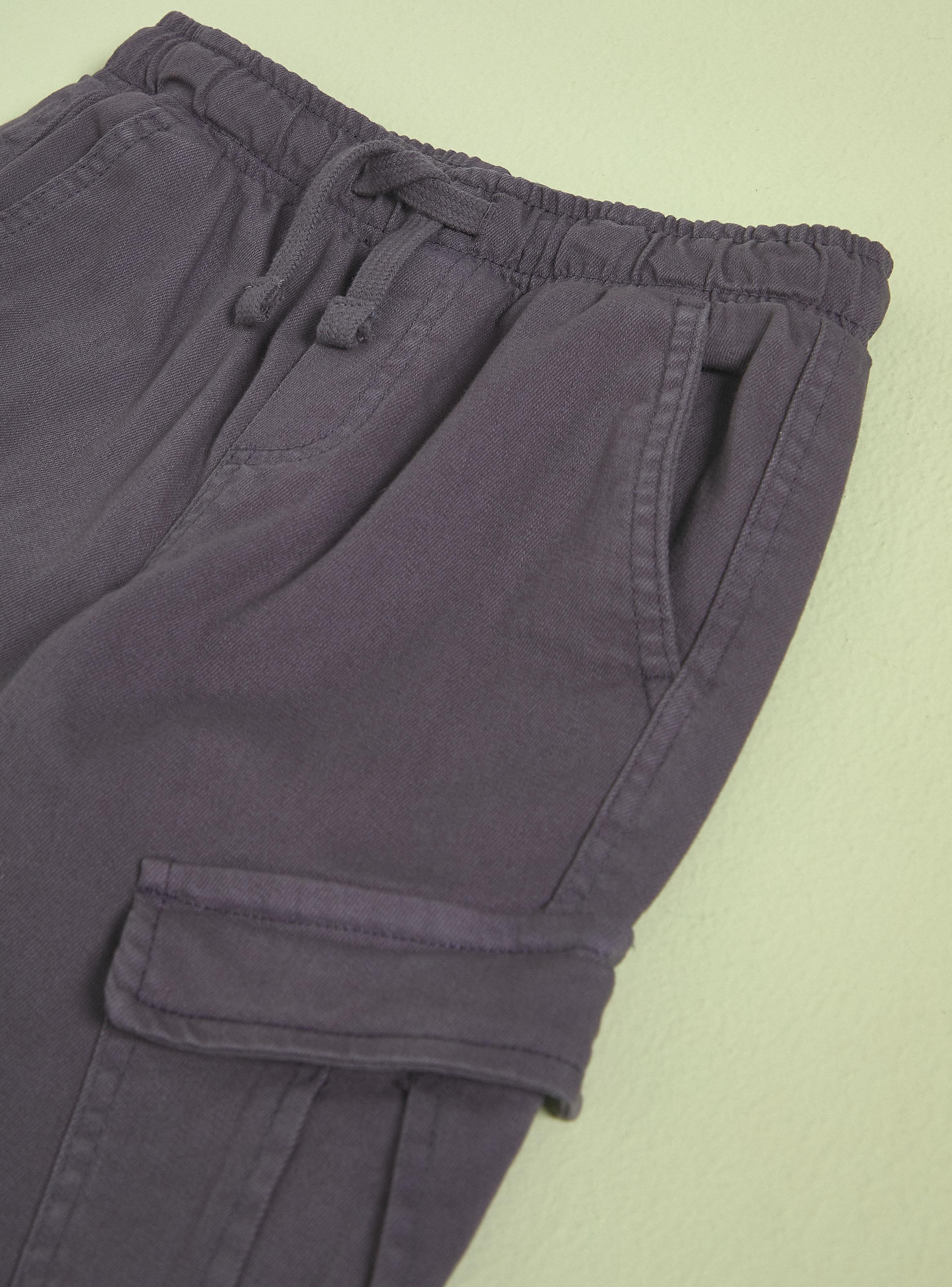 Pantalón Twill Color Cargo-2