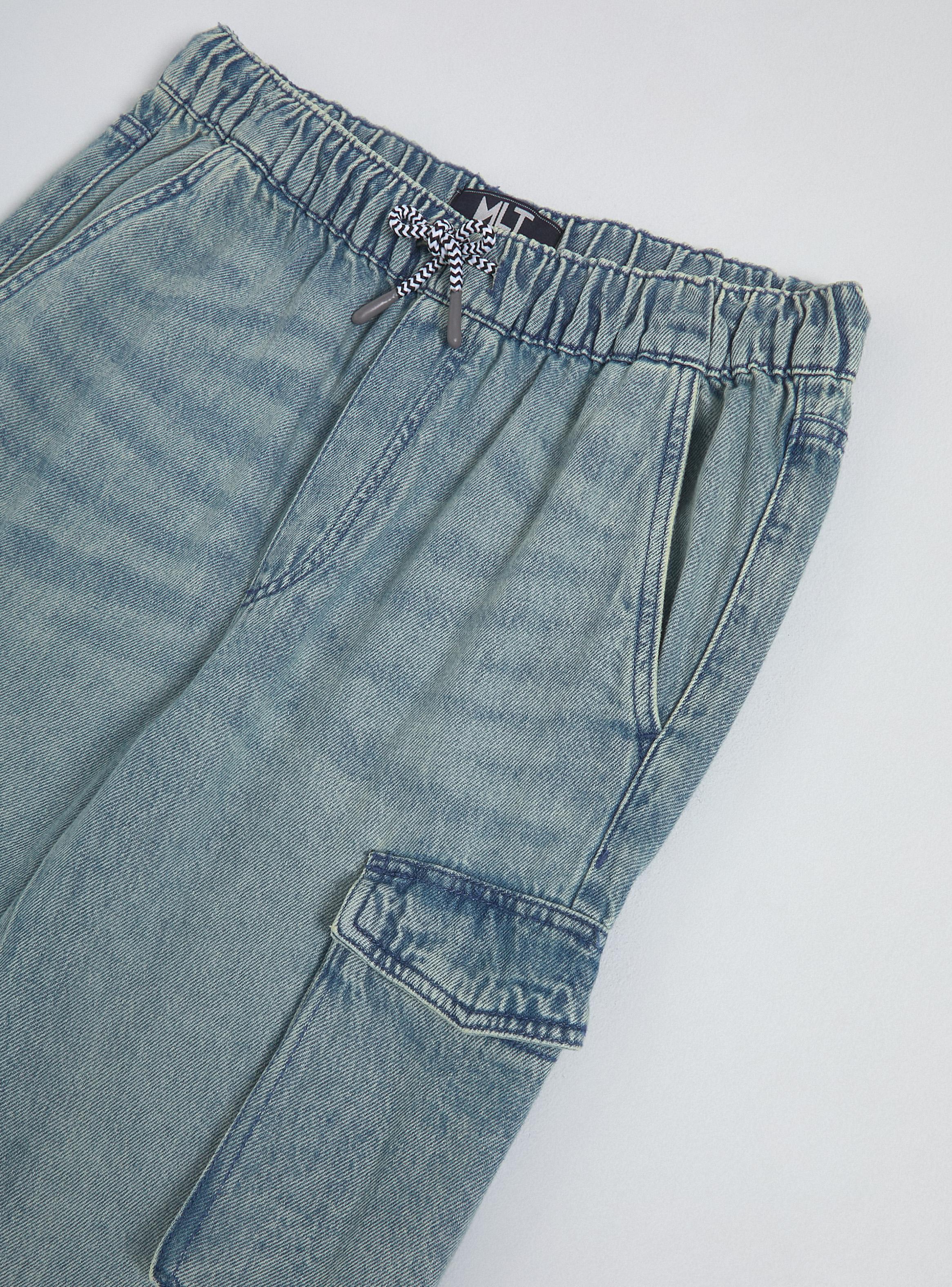 Jeans con Bolsillos Cargo-2