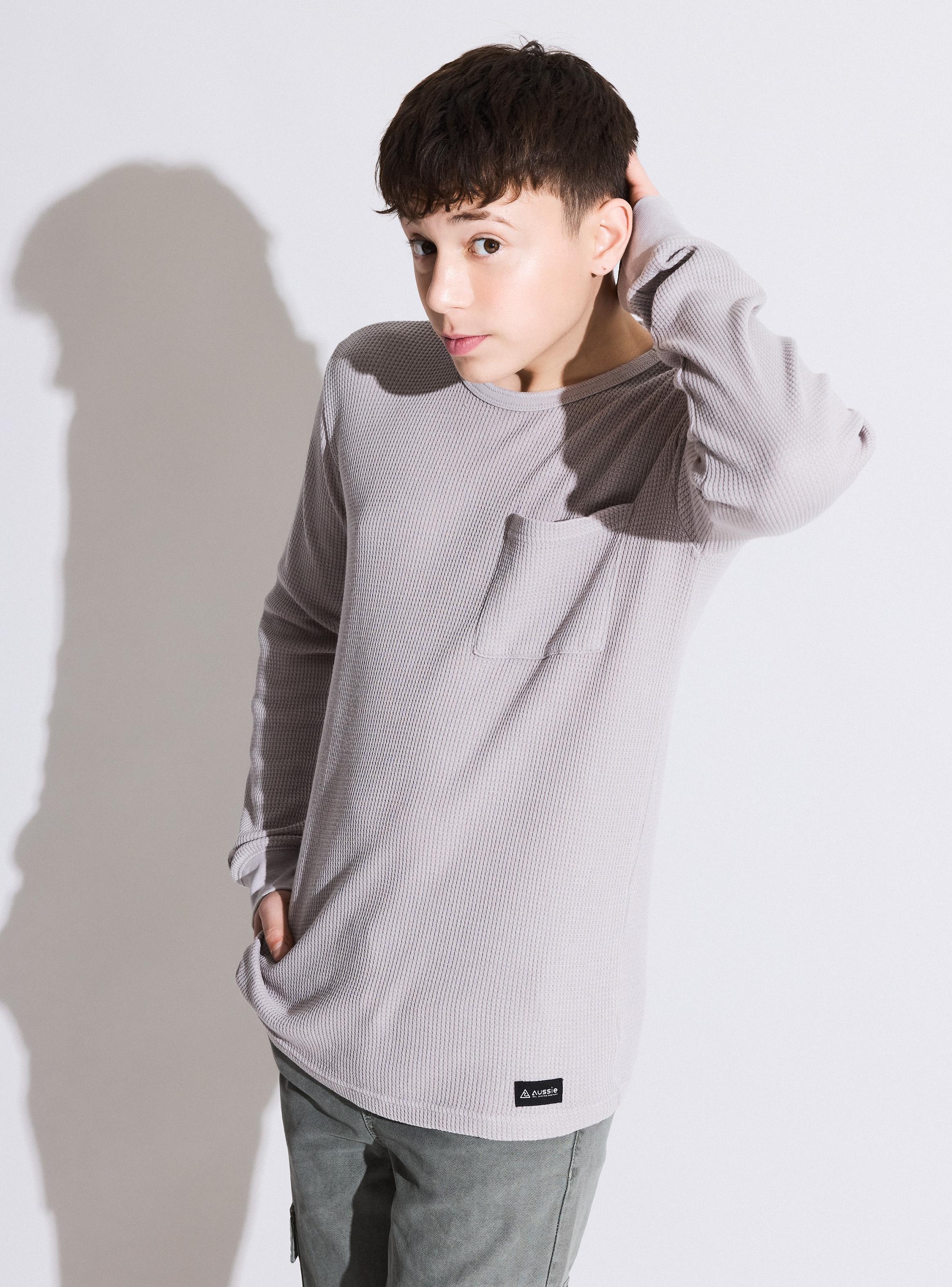Polera con Textura y Bolsillo Niño-3
