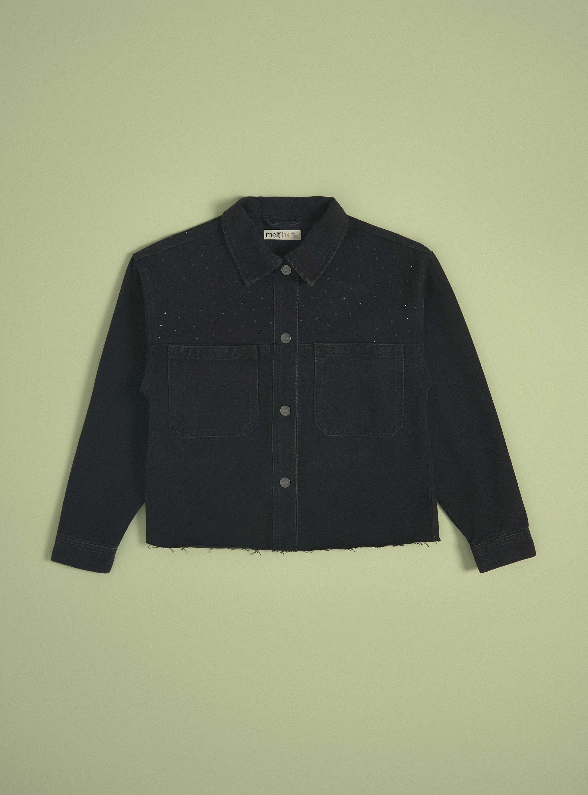 Chaleco Denim Brillos-2