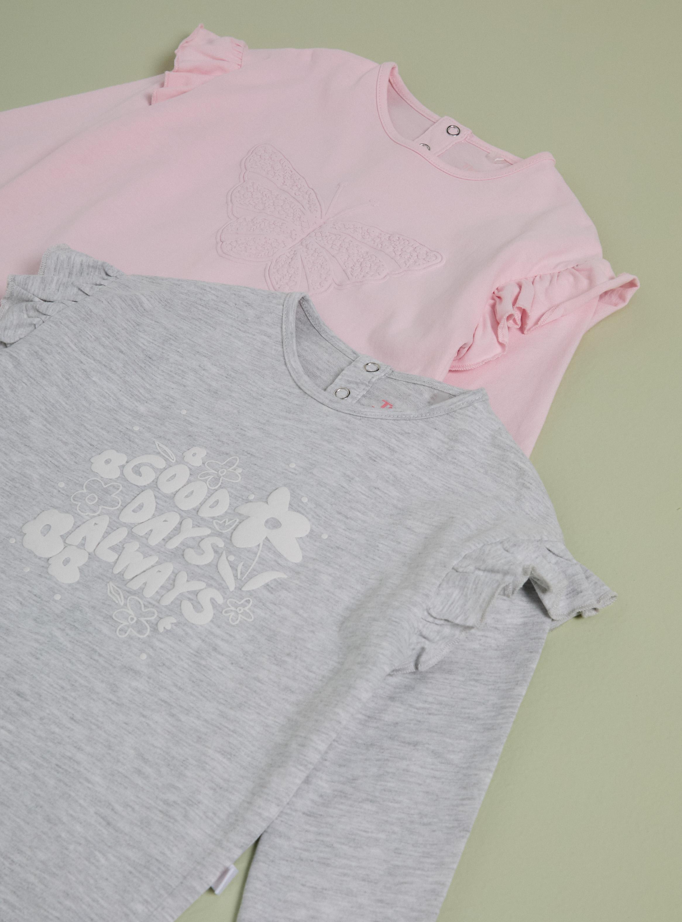 Polera Bipack con Estampado Frontal y Vuelos-2