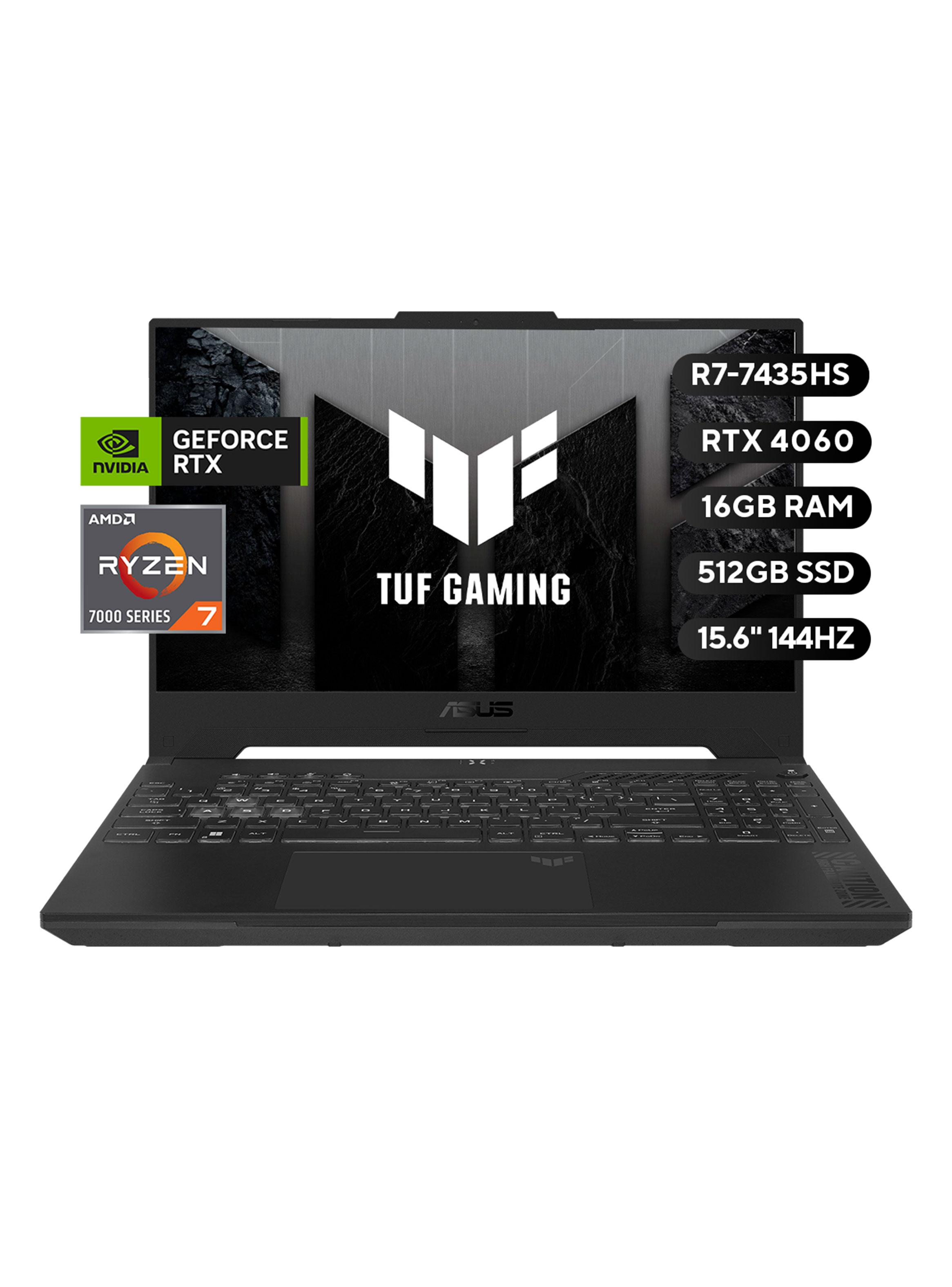 Notebook Gamer TUF A15 FA507 AMD Ryzen 7 NVIDIA RTX 4060 16GB RAM 512GB SSD 15.6'' FHD 144Hz-1