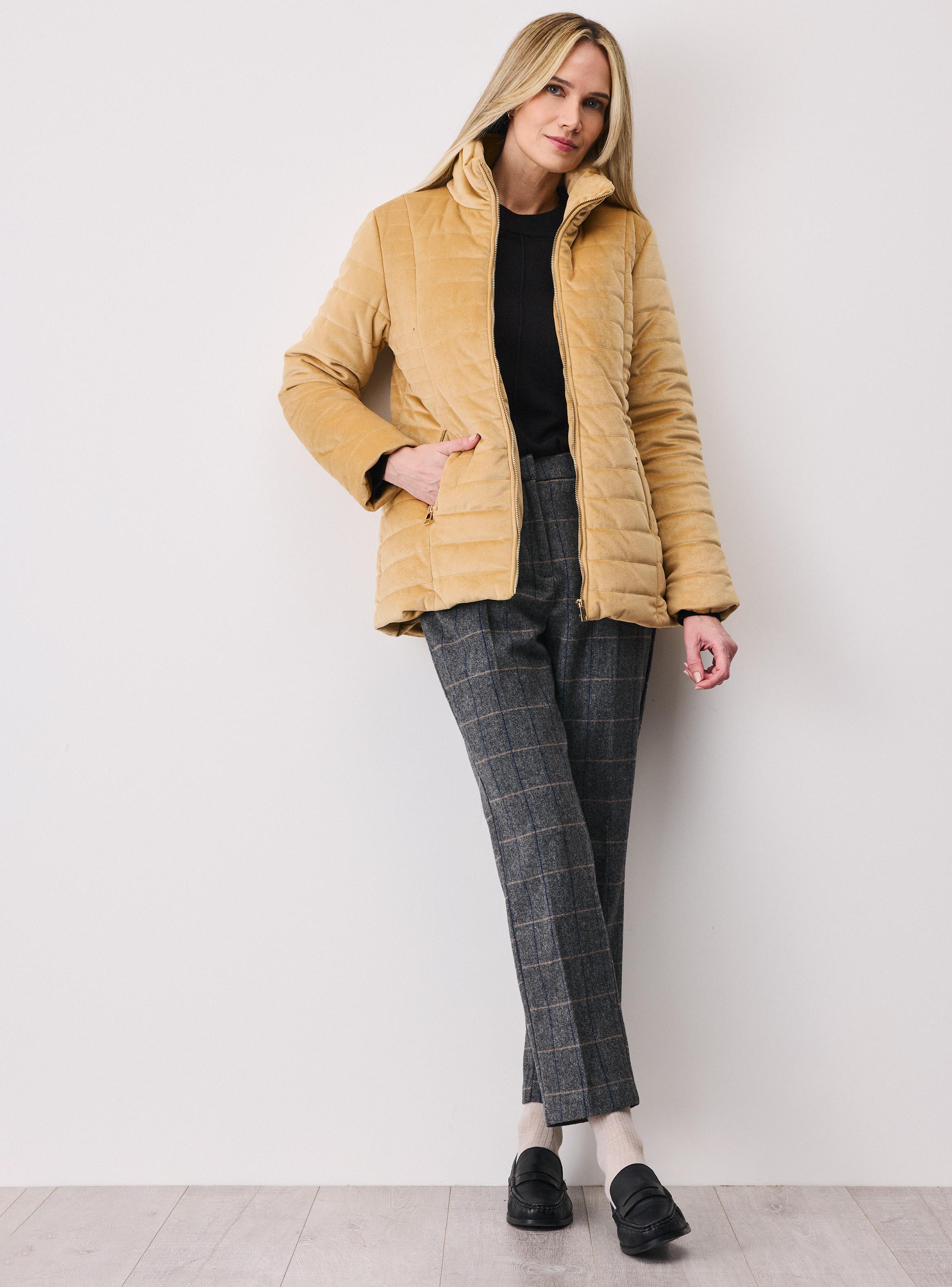 Parka Acolchada de Terciopelo-4