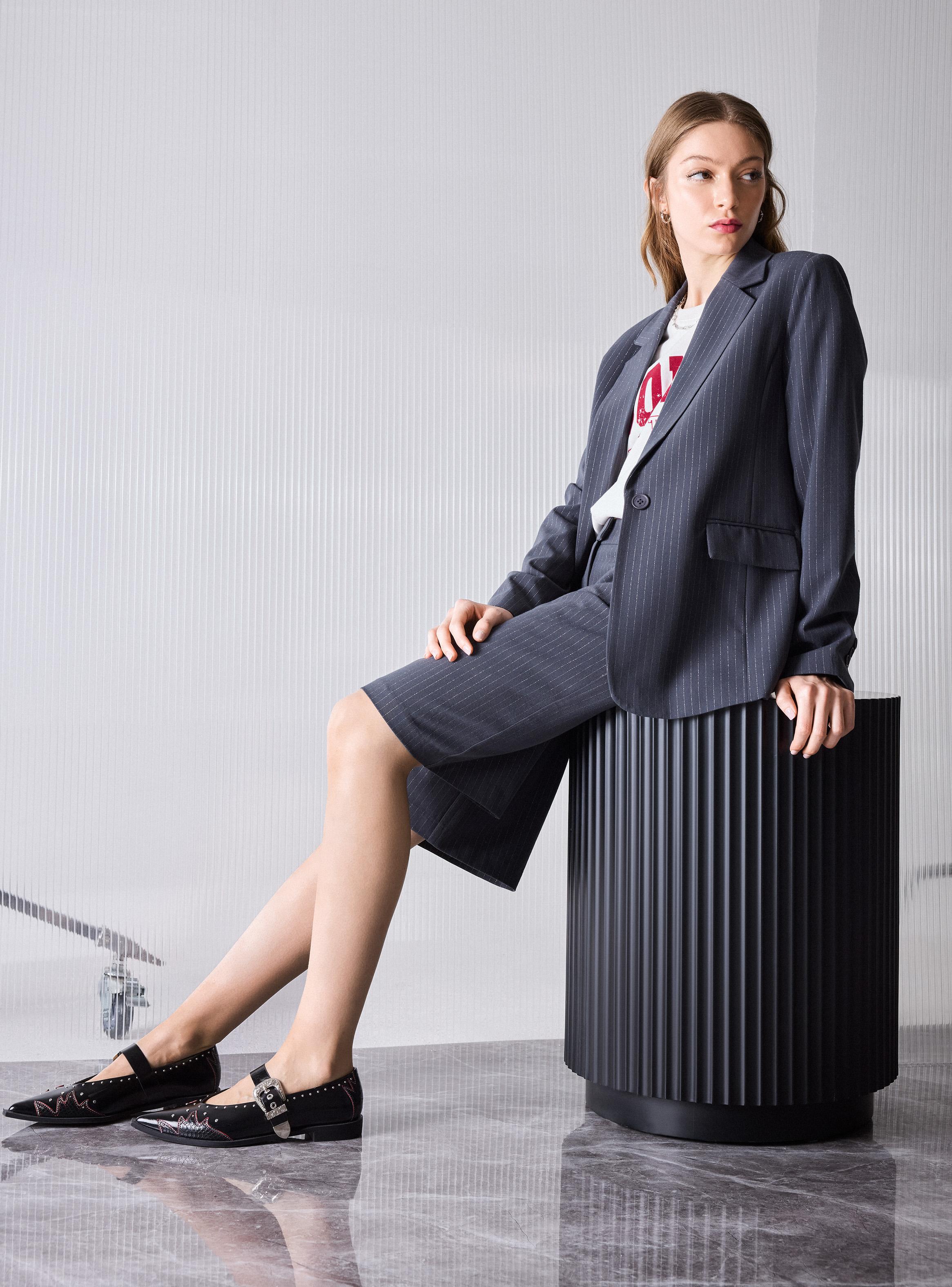 Blazer Aplicación Líneas Lurex-4