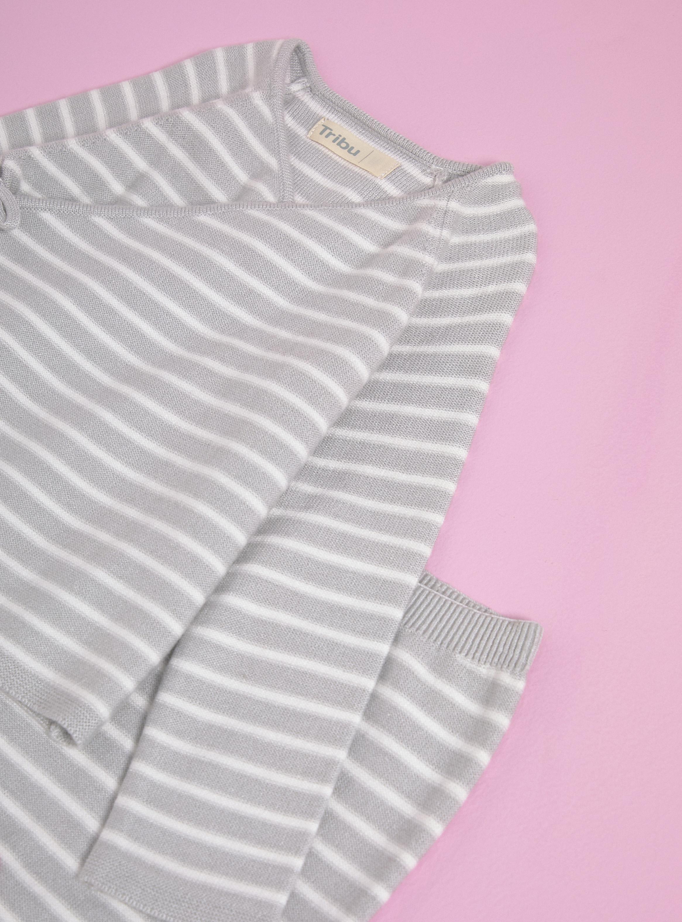 Conjunto Polera y Pantalón Tejido Rayado-2
