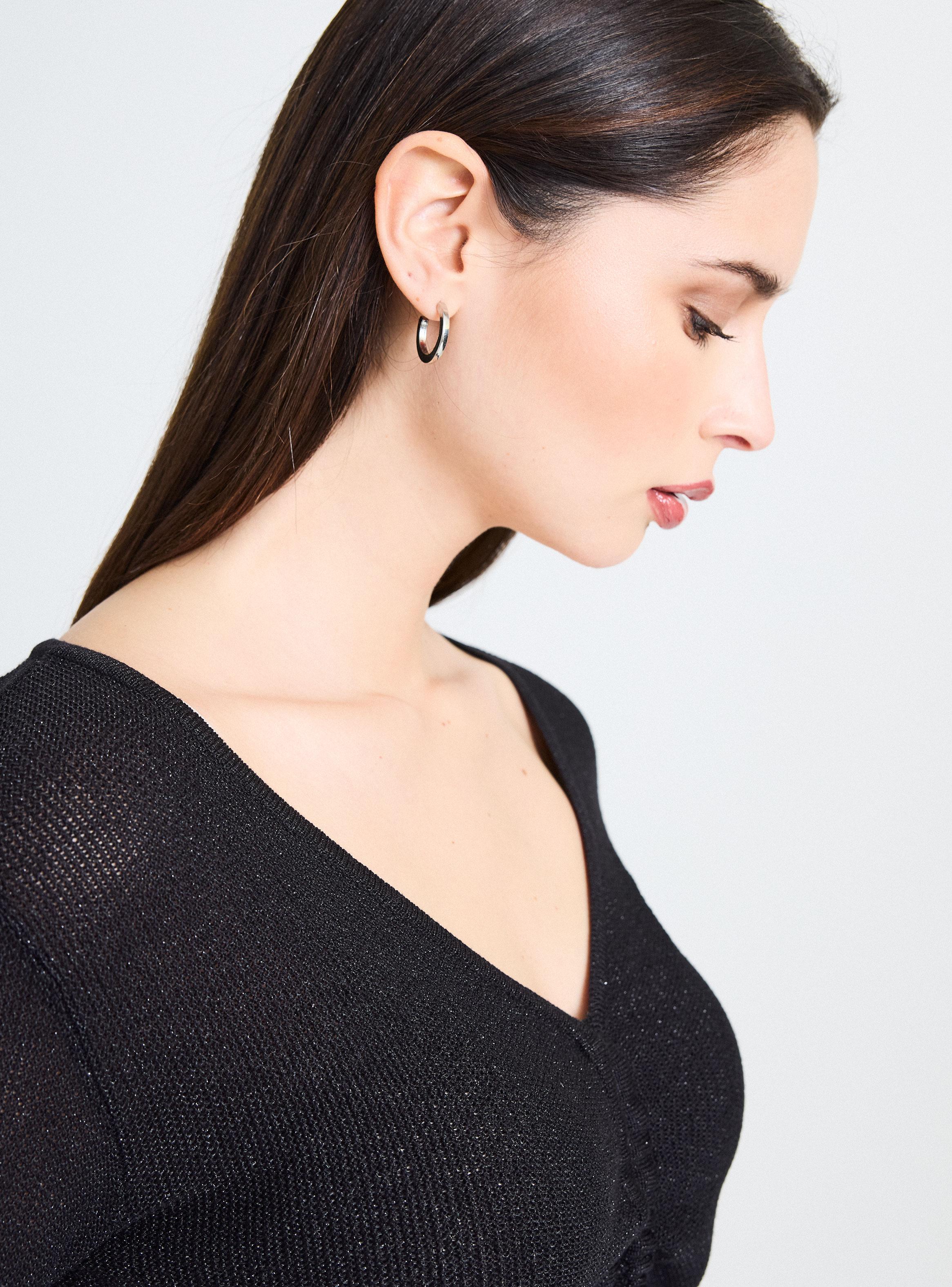 Sweater Punto Arroz Amarra Central Ajustable-3