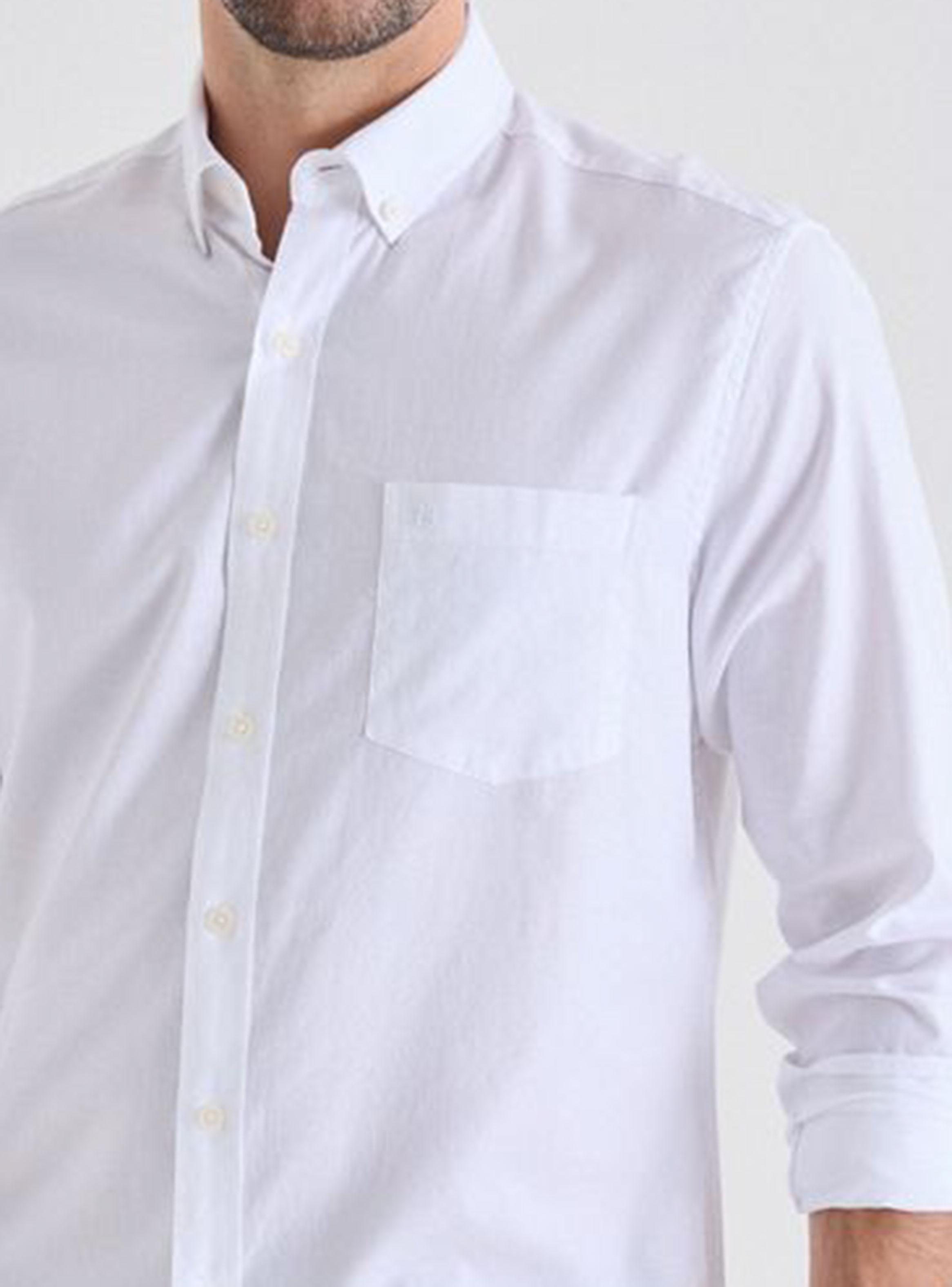 Camisa Oxford Básica Lisa-3