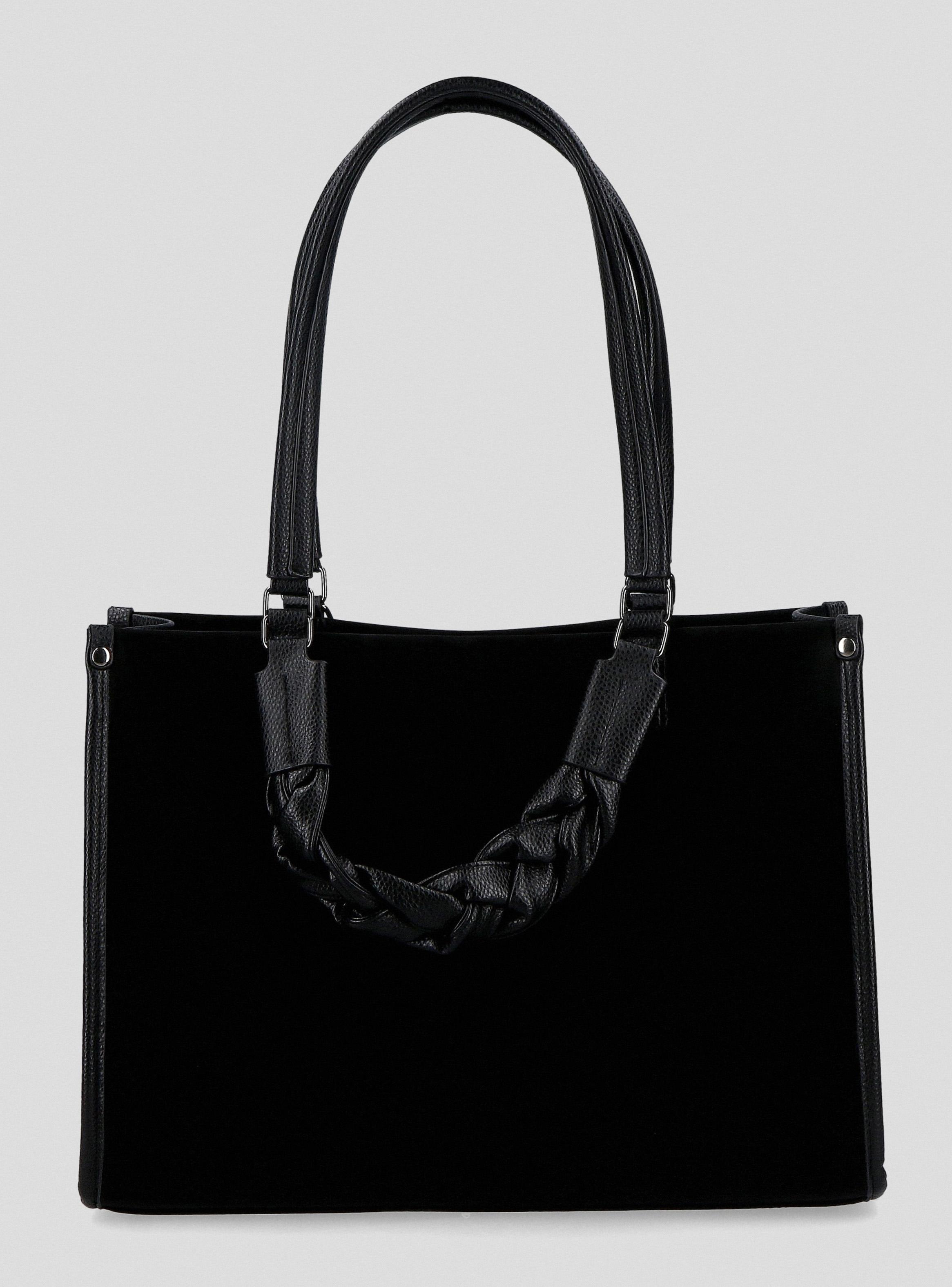 Cartera Tote Asa Trenzada-2