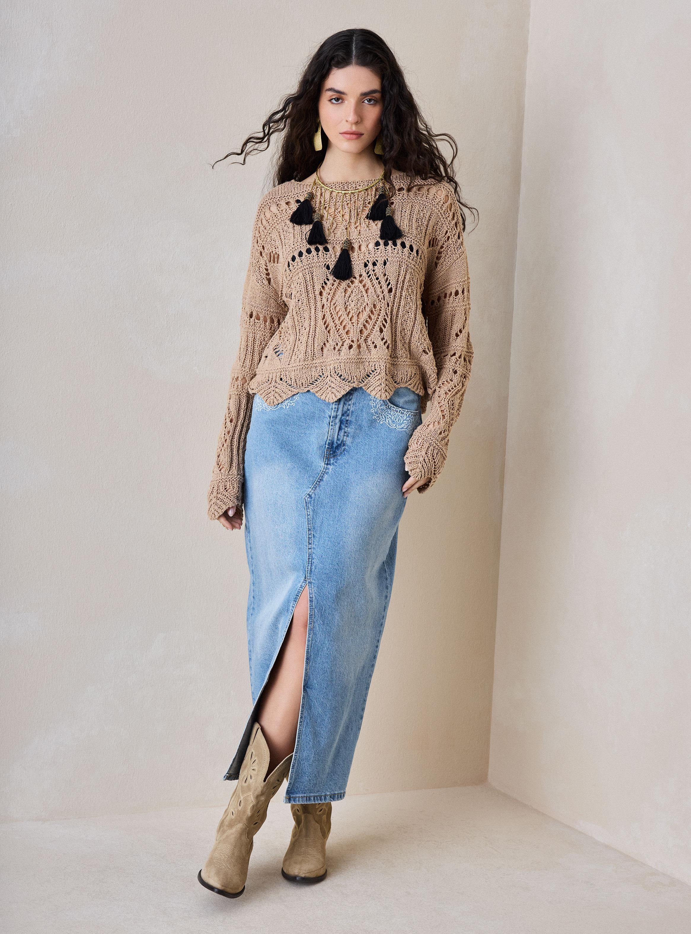 Sweater Tejido Calado-4