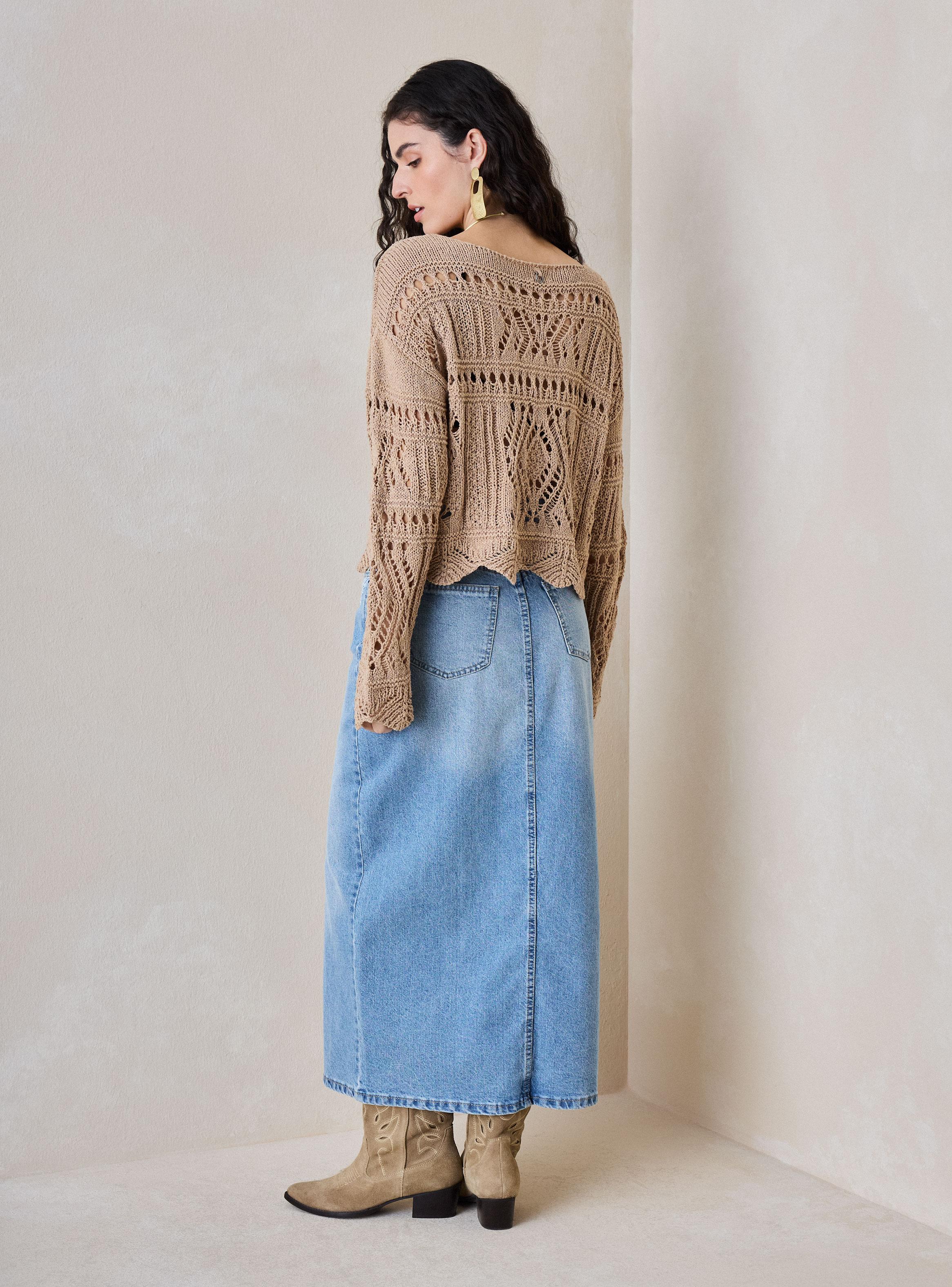 Sweater Tejido Calado-5