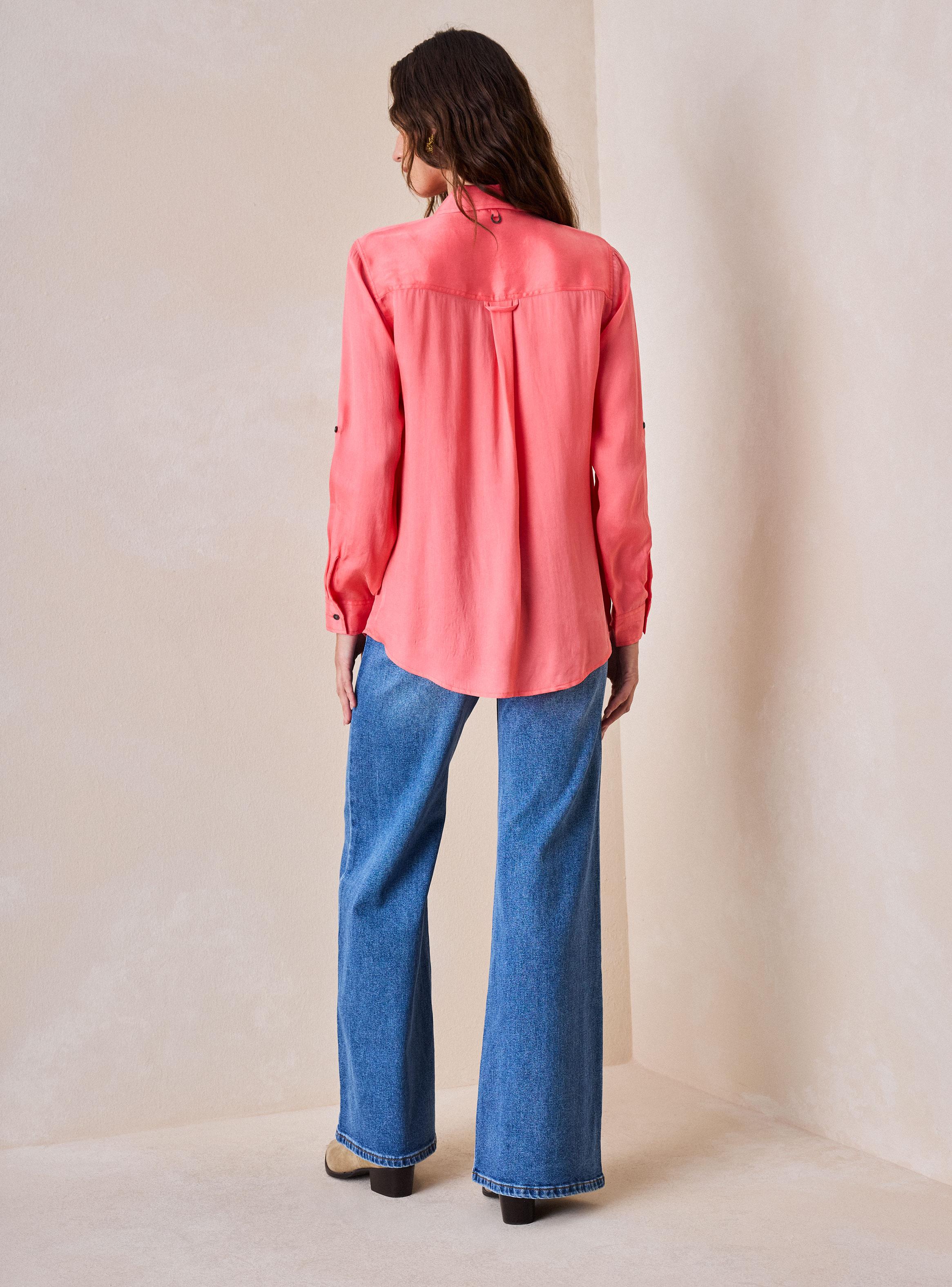 Blusa Camisera Tacto Agamuzado-5