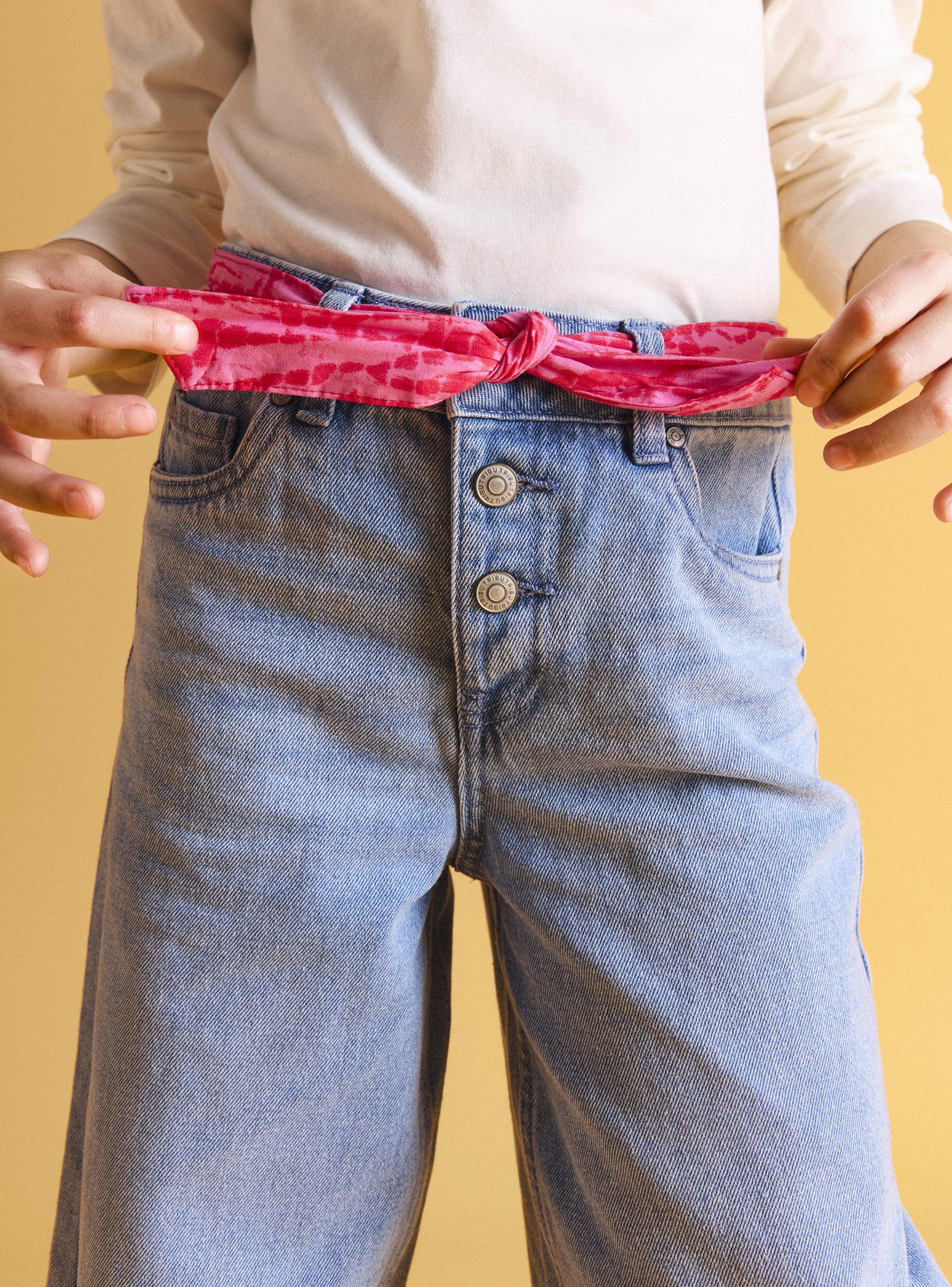 Jeans Denim Cinturón Niña-3