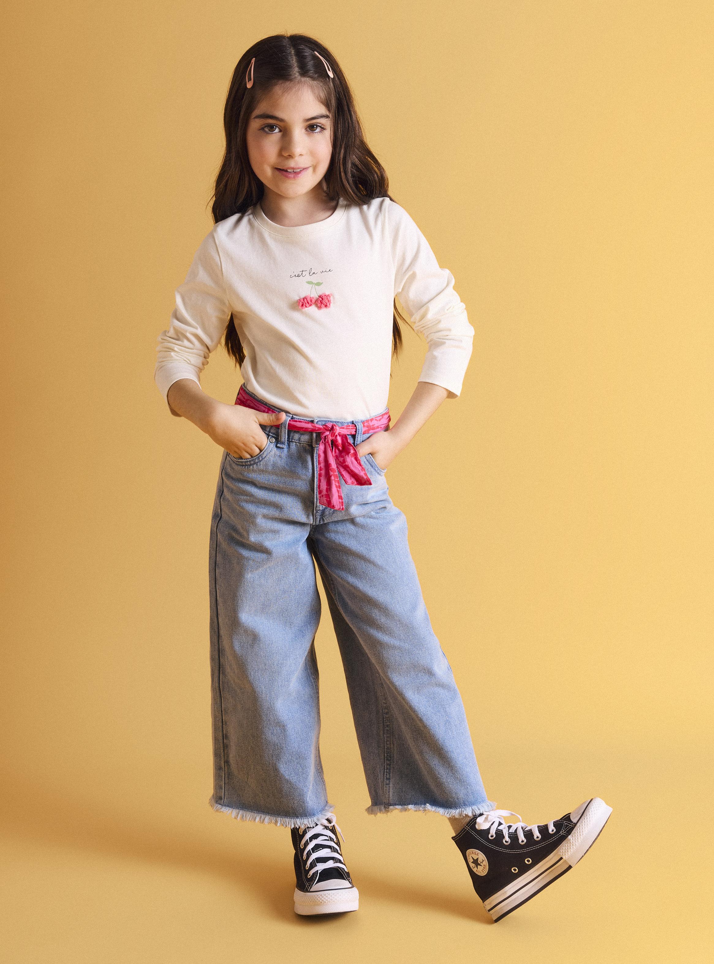 Jeans Denim Cinturón Niña-4
