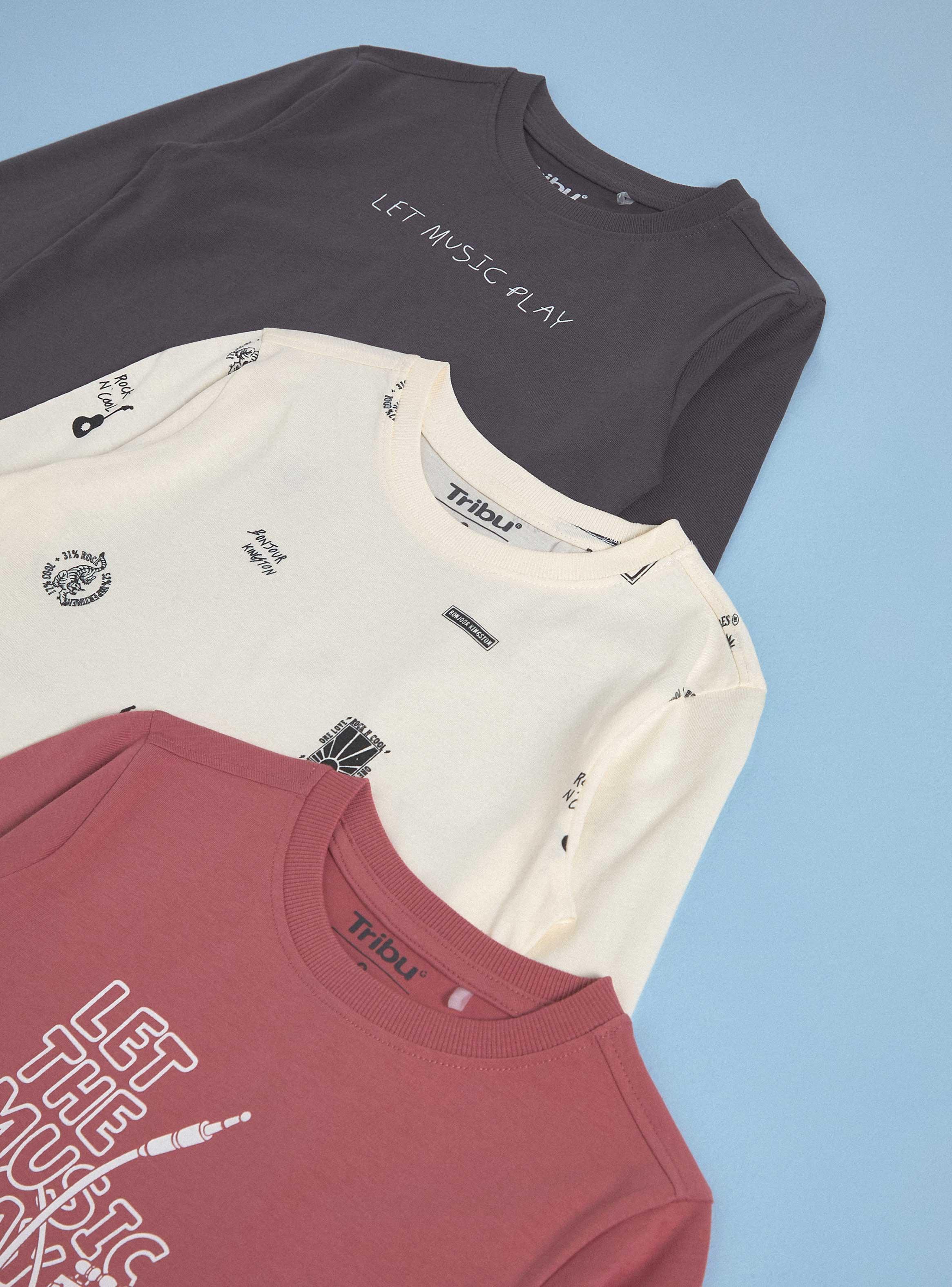 Polera Tripack Estampado Niño-2