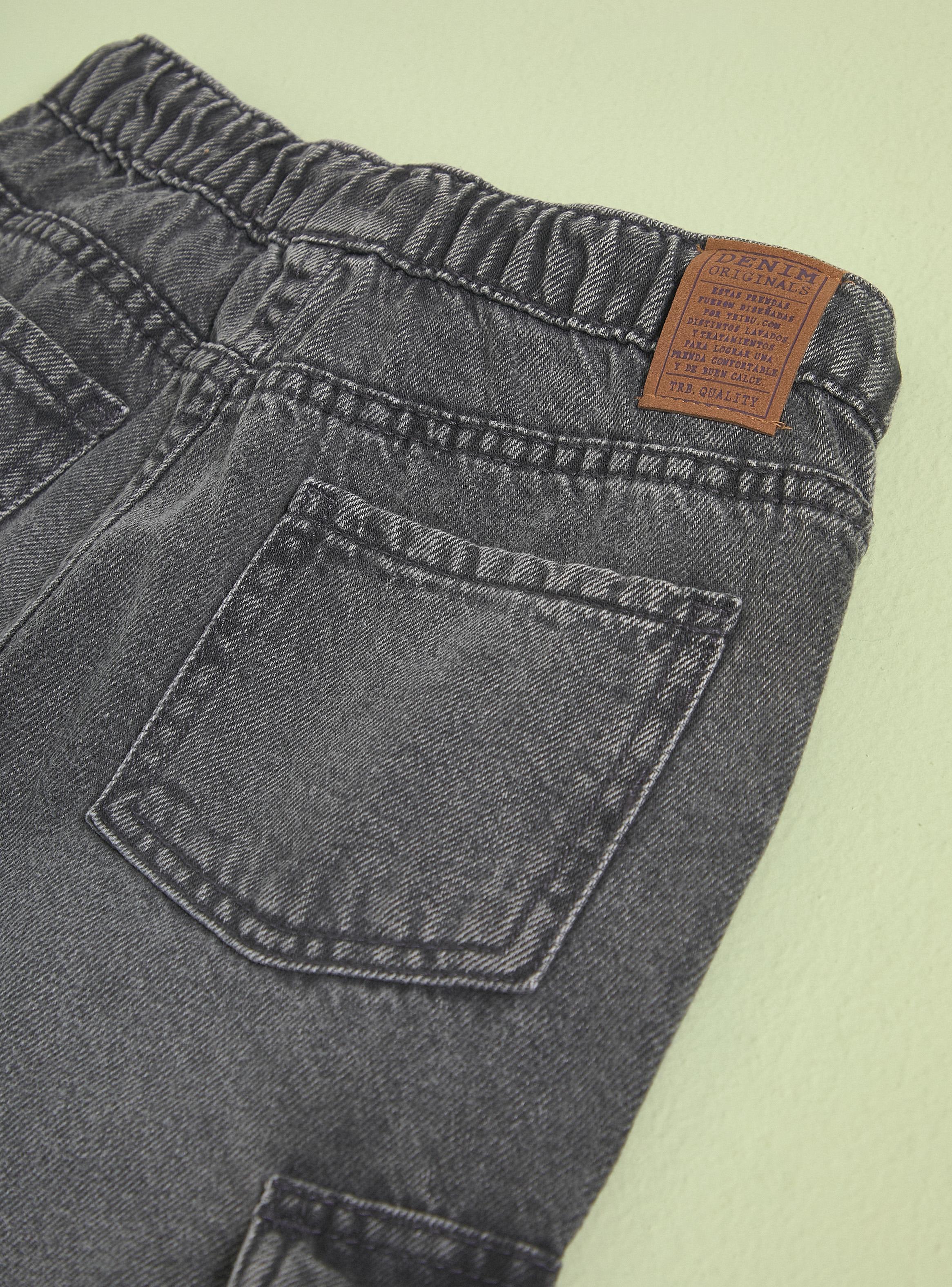 Jeans Denim Cargo Algodón-2