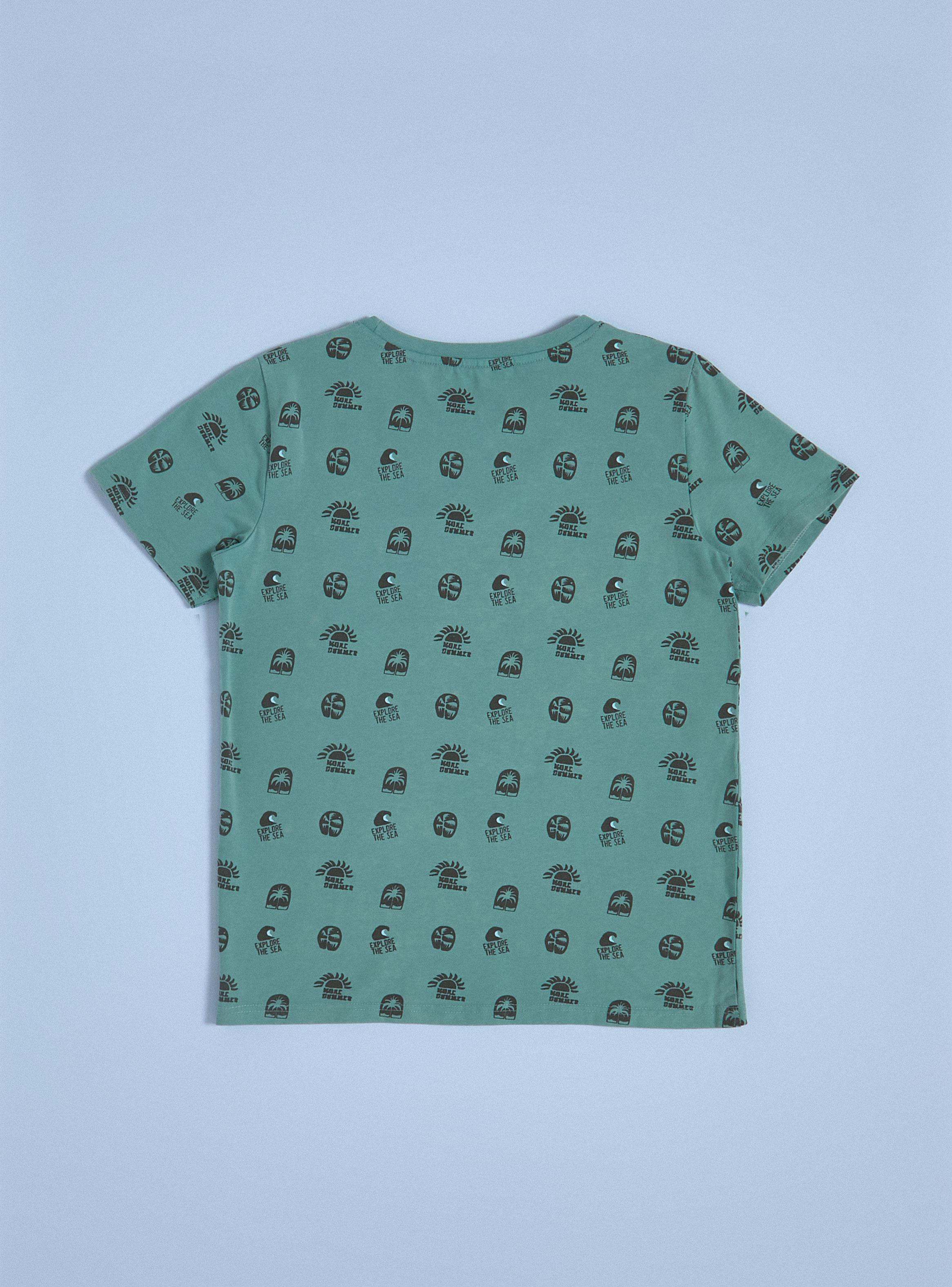 Polera Estampado Playero con Bolsillo-1